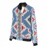 SCOTCH & SODA Men Jacket M Jacquard Embroidered Lightweight Full Zip Bomber