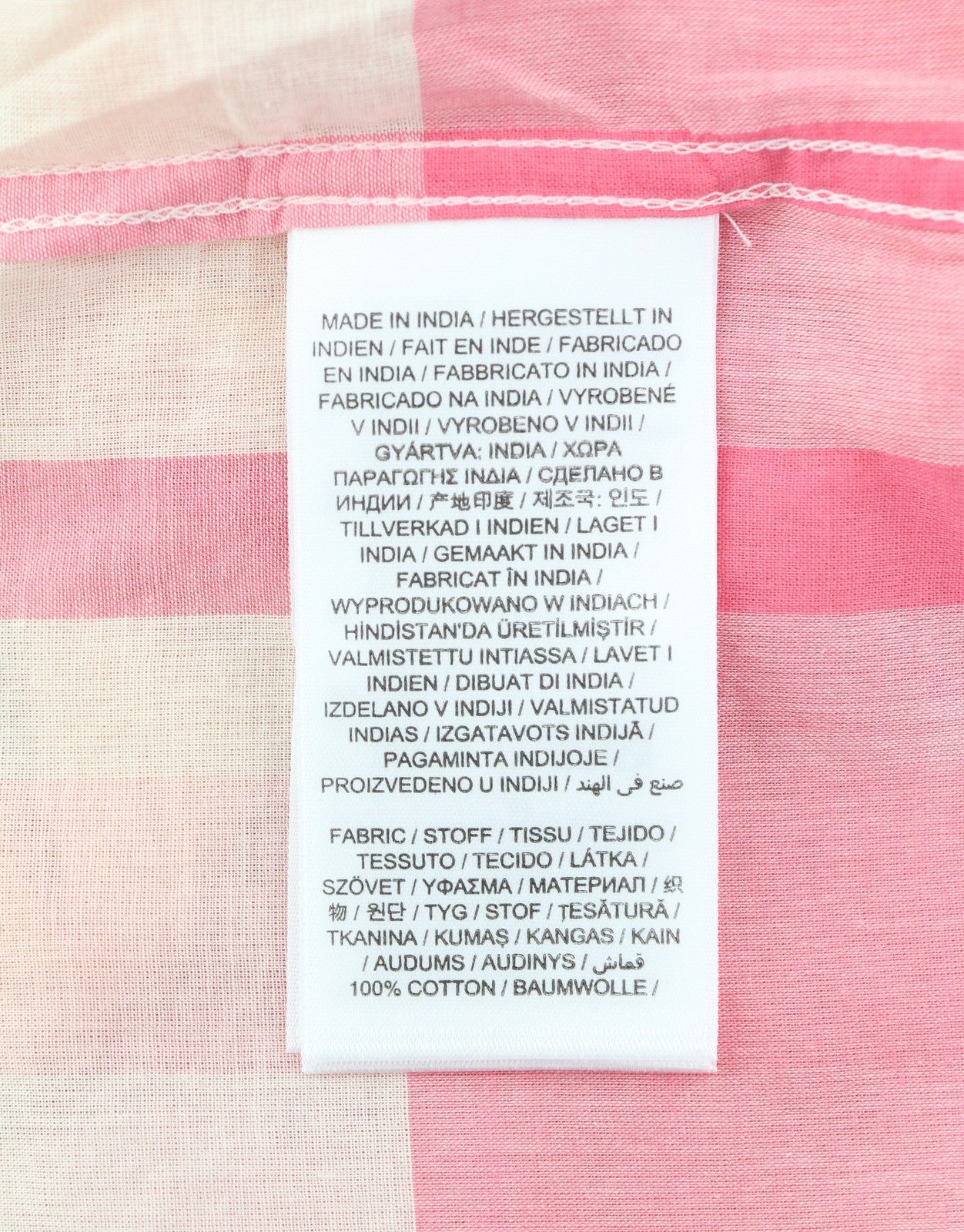 GANT Rel Wide Cuff Madras Women Shirt EU36 S Preppy Pink Button-Up Oversized