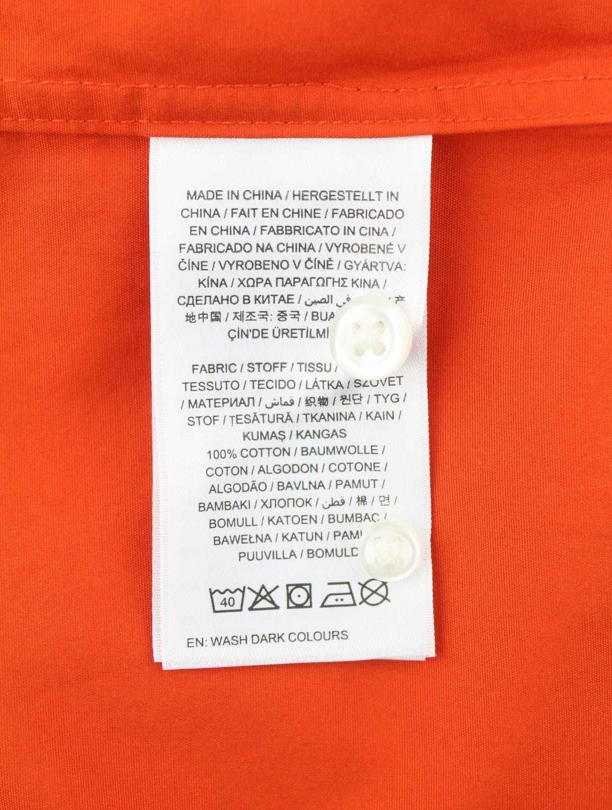 GANT Relaxed Spread Luxury Poplin Women Shirt EU38 M Pumpkin Orange Button