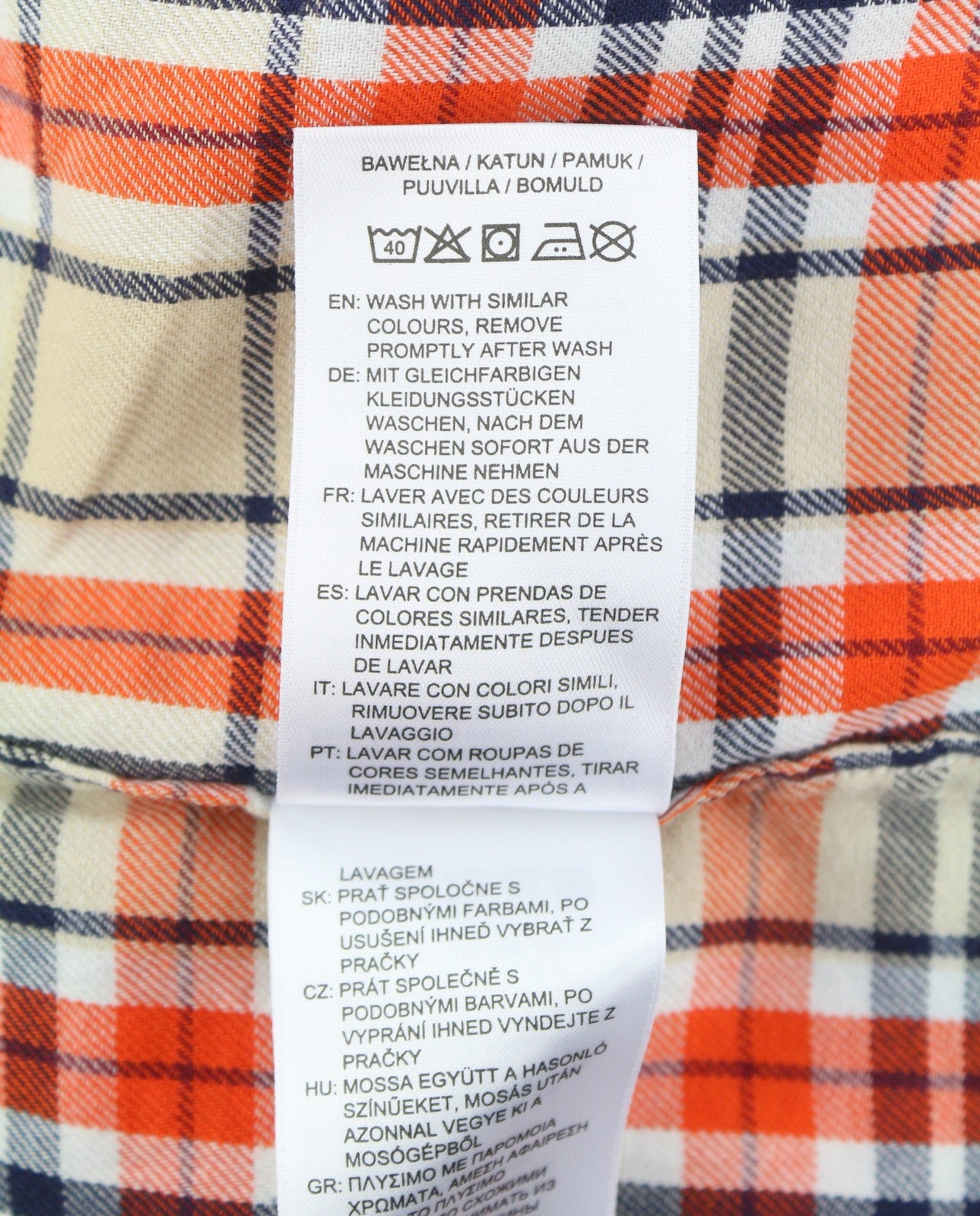 GANT Relaxed Check Flannel Women Shirt EU40 M Dry Sand Button-Up Patch Pocket
