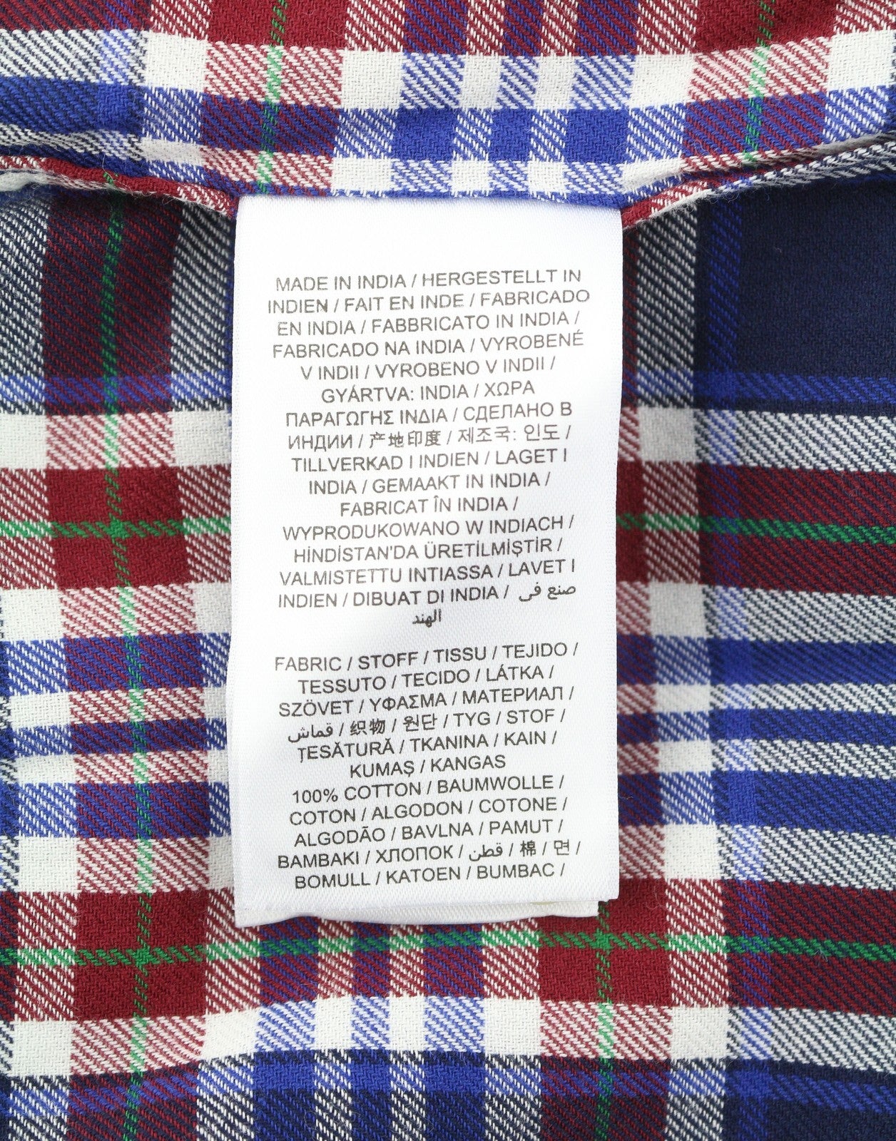 GANT Relaxed Check Flannel Women Shirt EU42 L Classic Blue Button-Up Patch