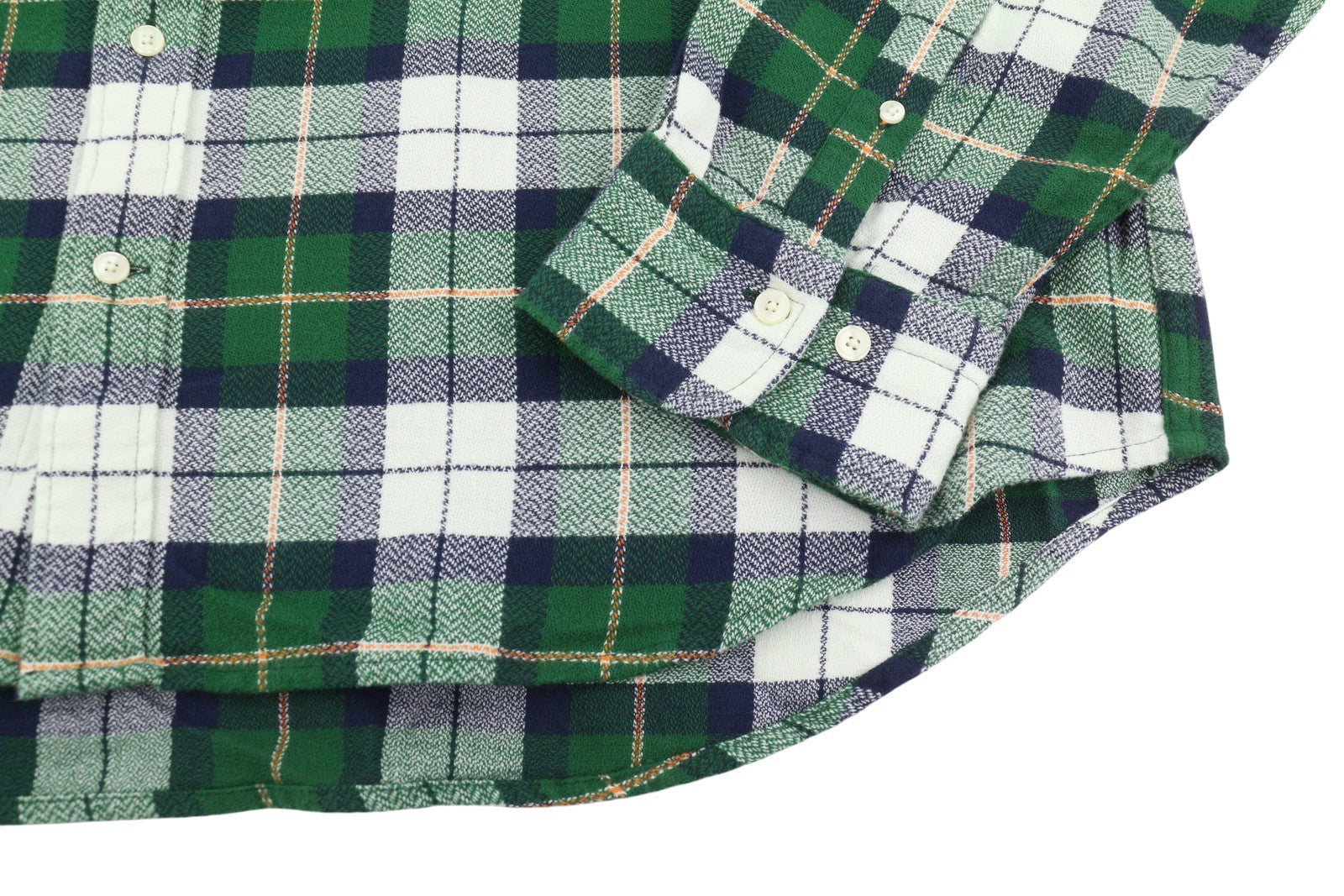 GANT Rel Texture Check Men Shirt 2XL Green Plaid Casual Button-Up Pocket