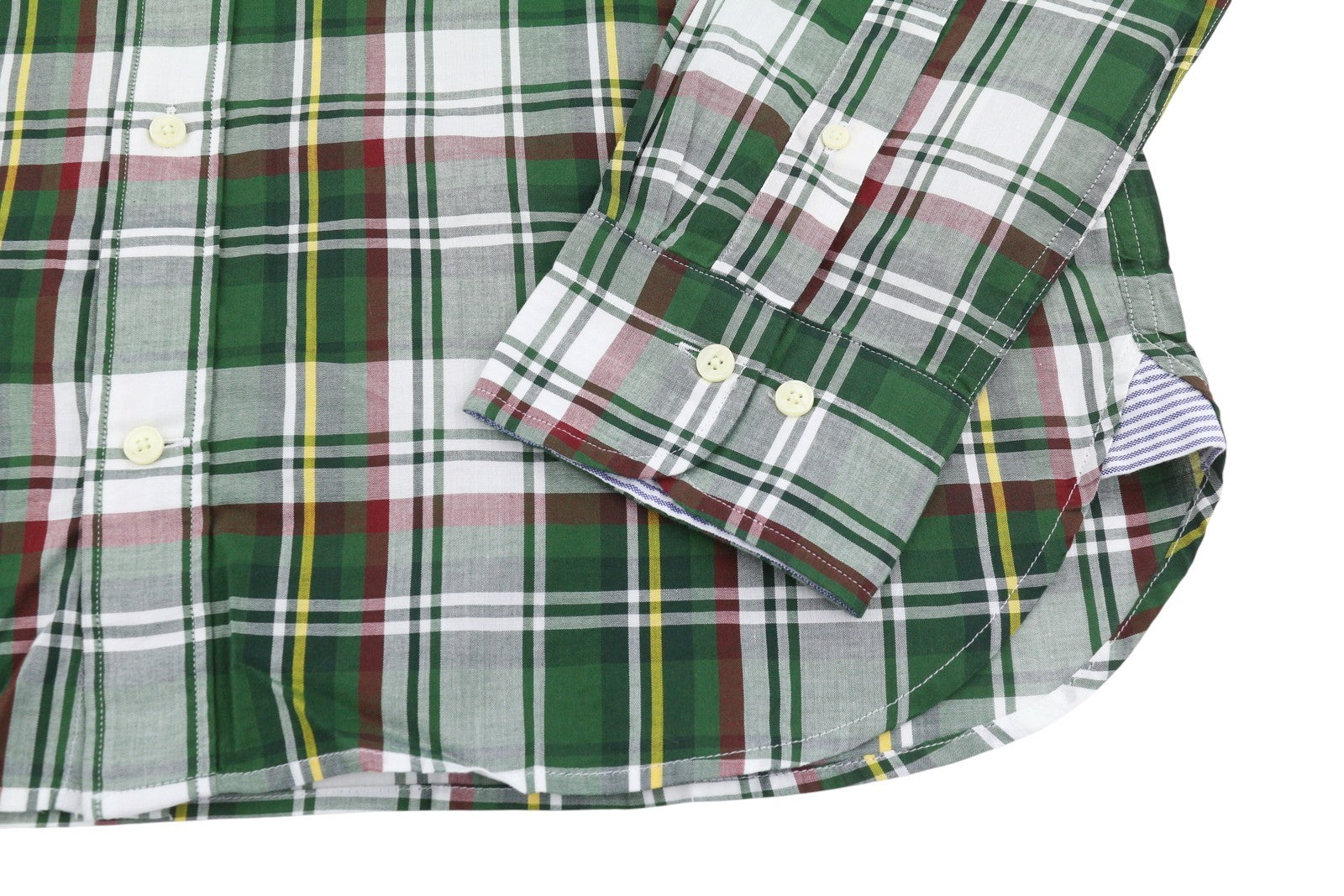 GANT Reg UT Washed Check Men Shirt XL Green Checked Button-Down Casual