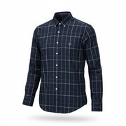 GANT Tech Prep Oxford Check Reg Men Shirt M Green Checked Buttoned Casual