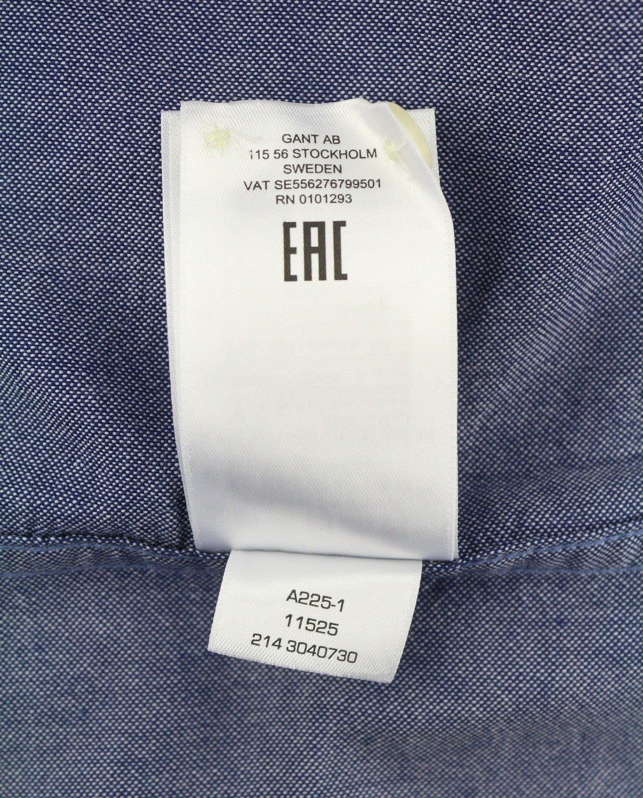 GANT Reg Oxf Banner Shield BD Men Shirt XL Blue Logo Pocket Casual Shirt