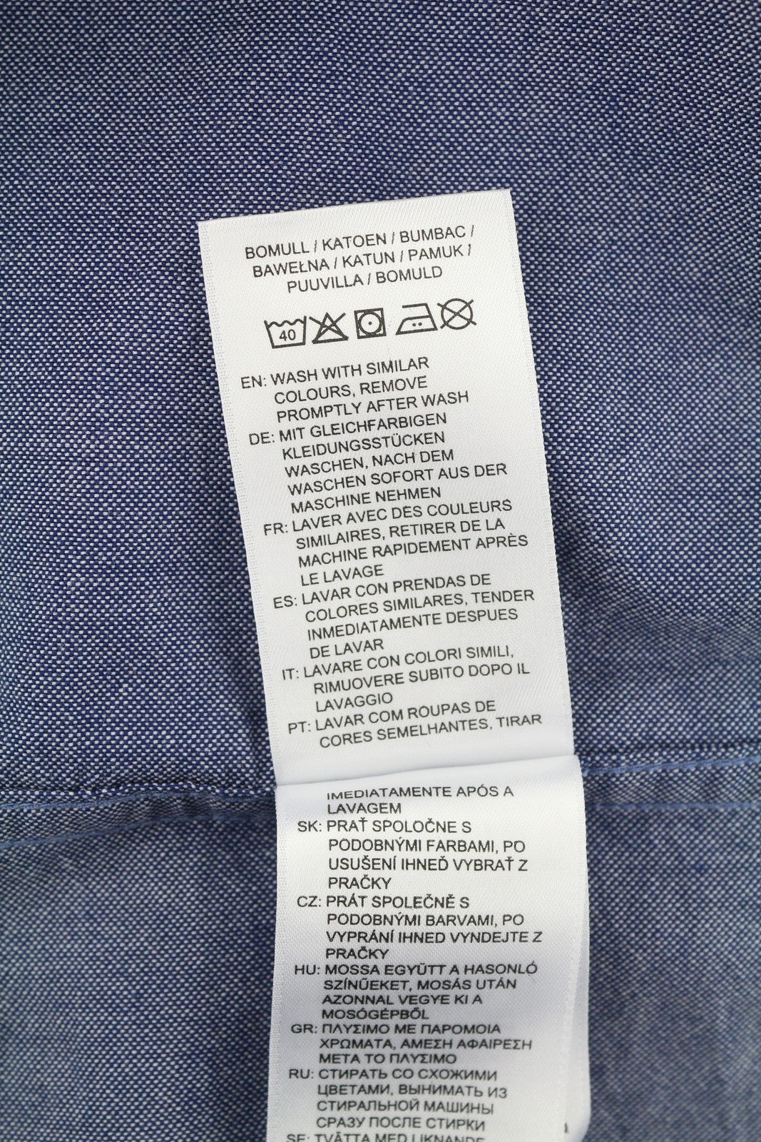 GANT Reg Oxf Banner Shield BD Men Shirt XL Blue Logo Pocket Casual Shirt