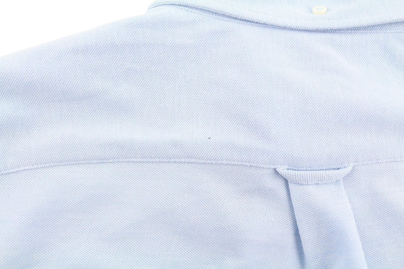 GANT Reg Jersey Pique Men Shirt M Blue Cotton Button-Down Casual Top