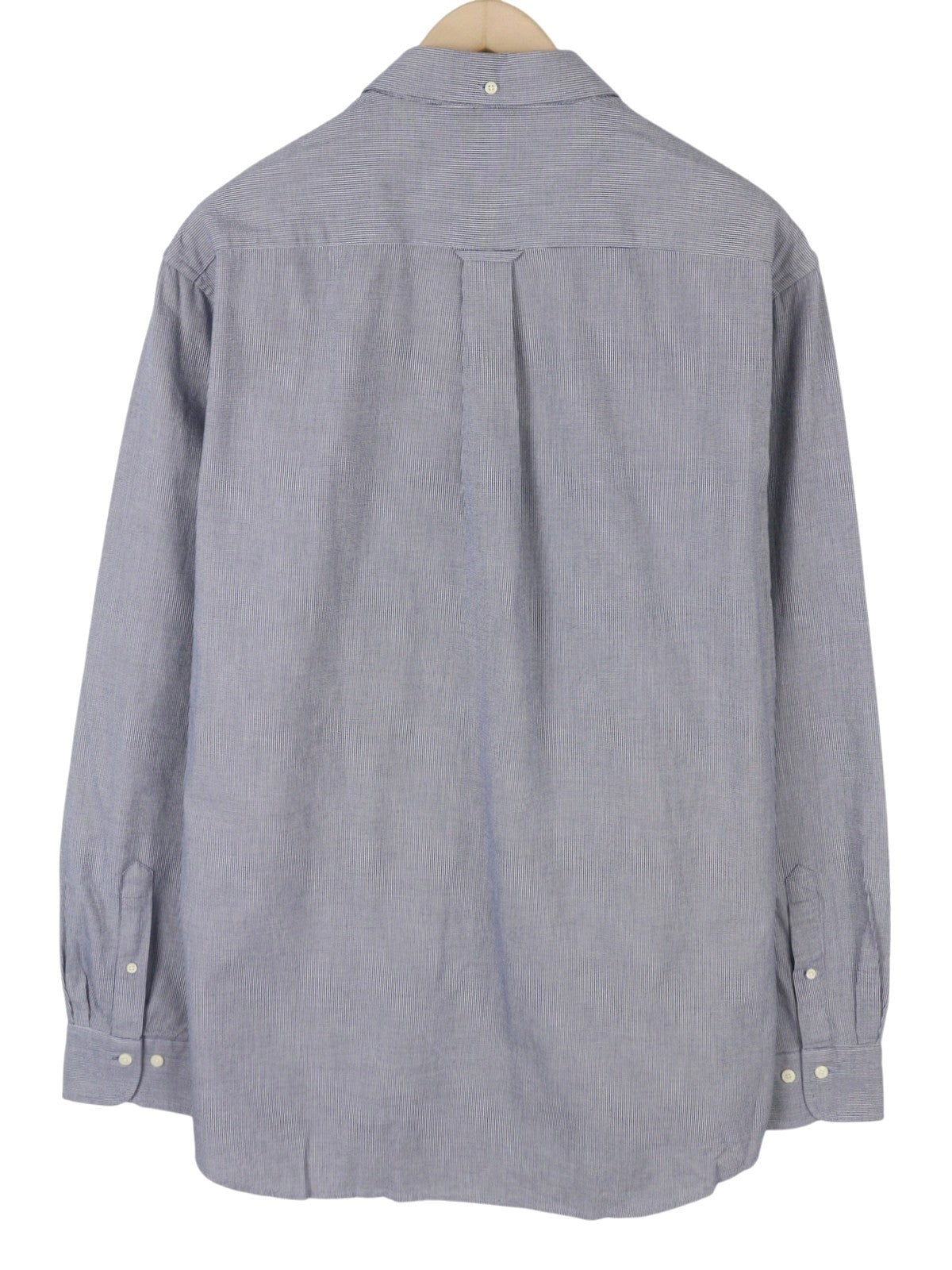 GANT Reg Texture BD Men Shirt XL Blue Textured Button-Up Pocket Casual