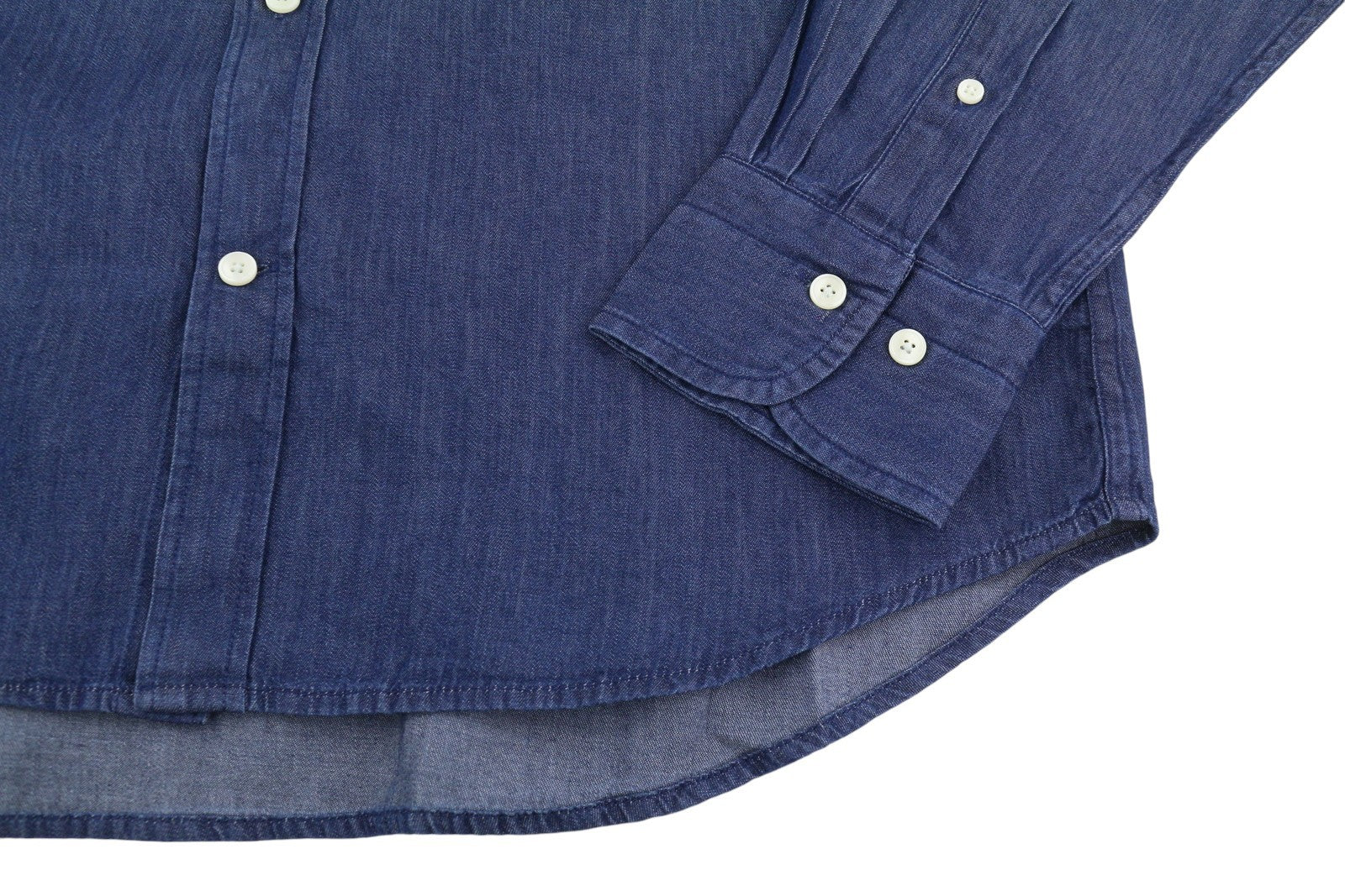 GANT Reg Indigo Banner Shield BD Men Shirt M Indigo Logo Buttoned Casual
