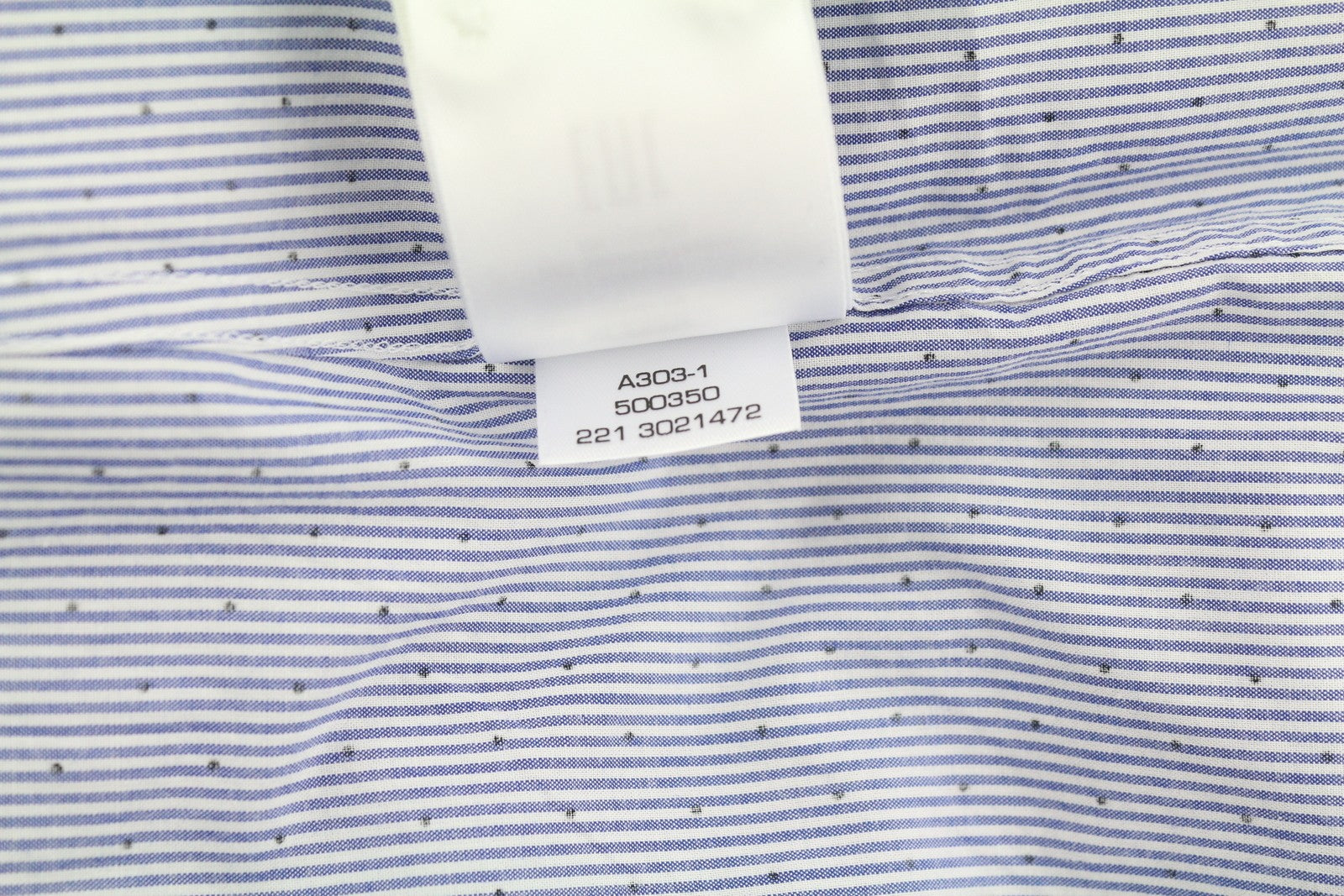 GANT Slim Banker Dot BD Men Shirt S Blue Dotted Stripe Buttoned Casual