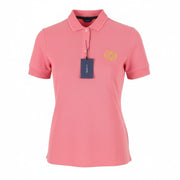 GANT Rope Icon SS Pique Women T-Shirt XL Pink Cotton Polo Casual Logo