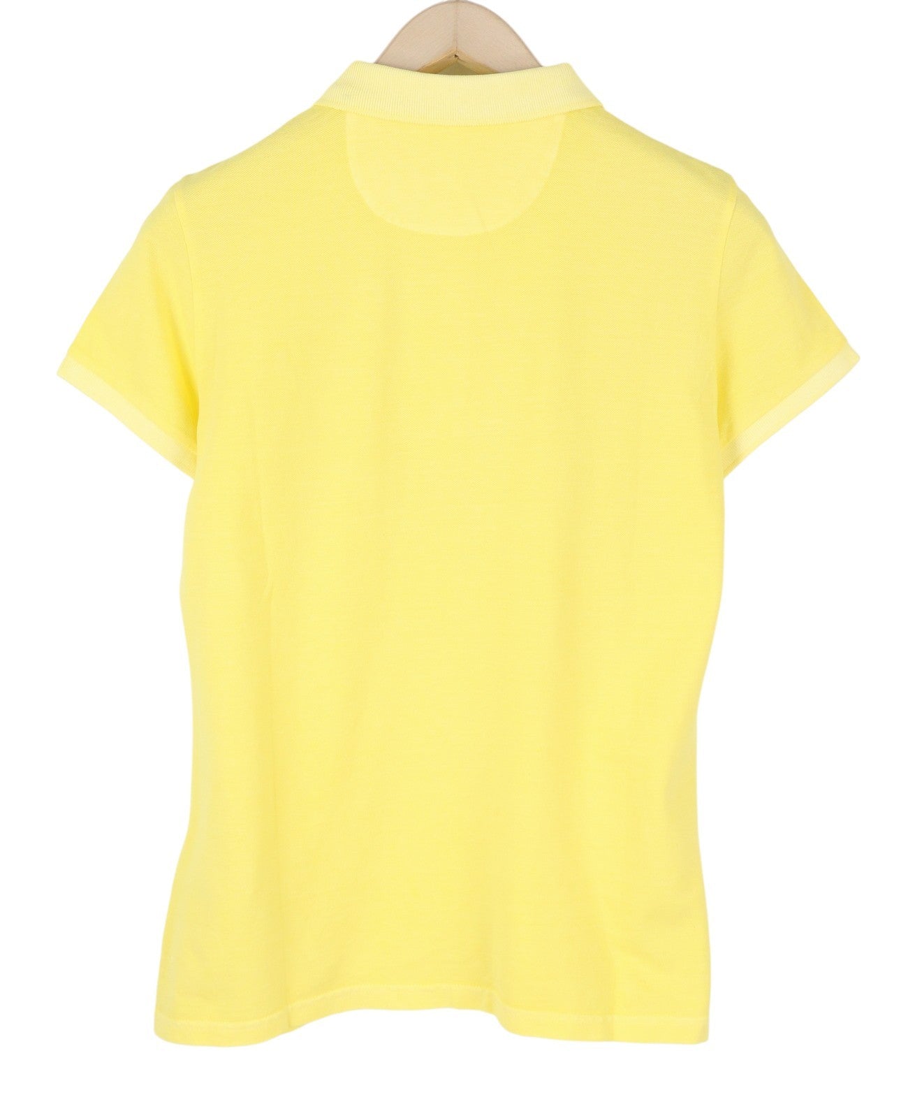 GANT Sunbleached SS Pique Women T-Shirt M Lemon Faded Polo Casual Top