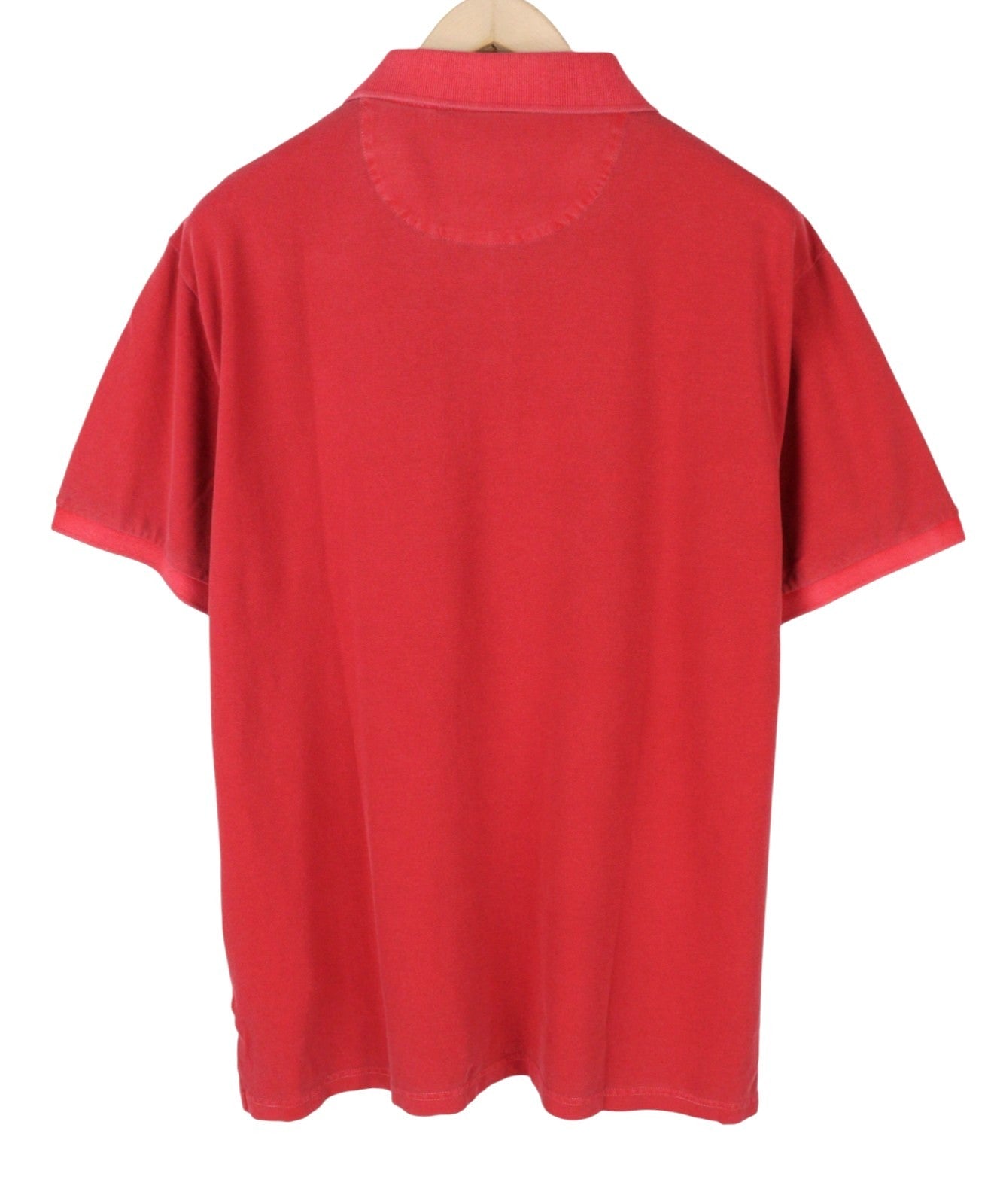GANT Sunfaded Pique SS Rugger Men Polos 2XL Red Cotton Polo Casual Top