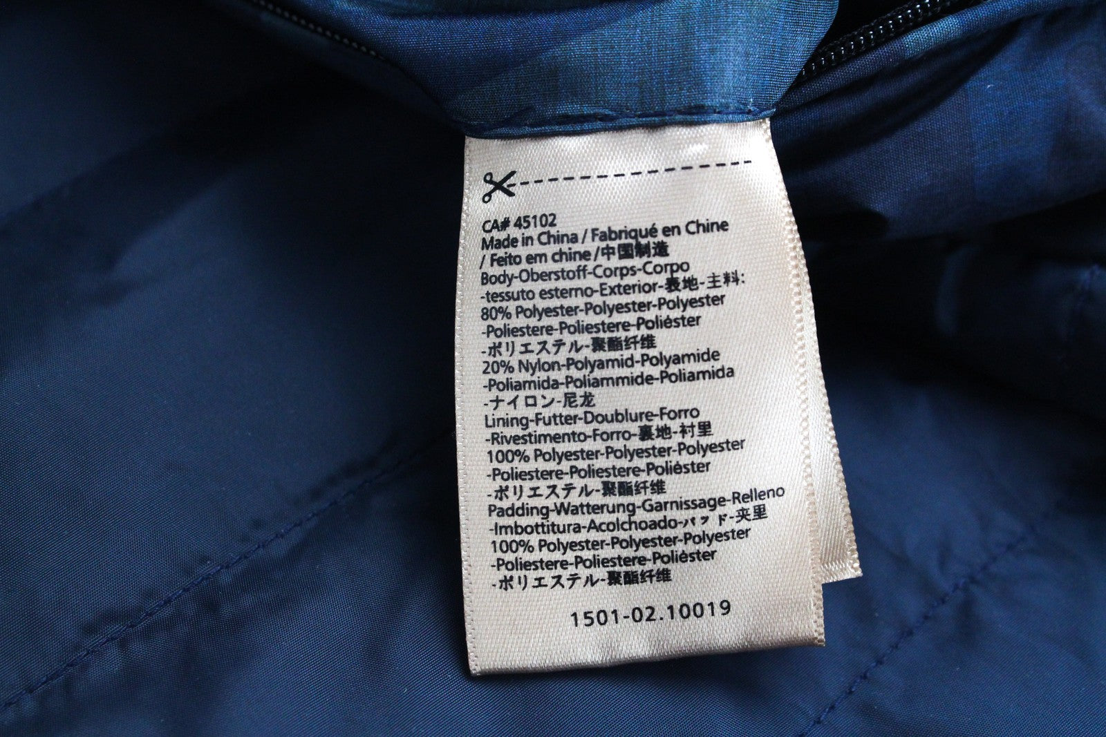 SCOTCH & SODA Men Jacket L Dark Blue Quilted Lined Military Hooded Coat