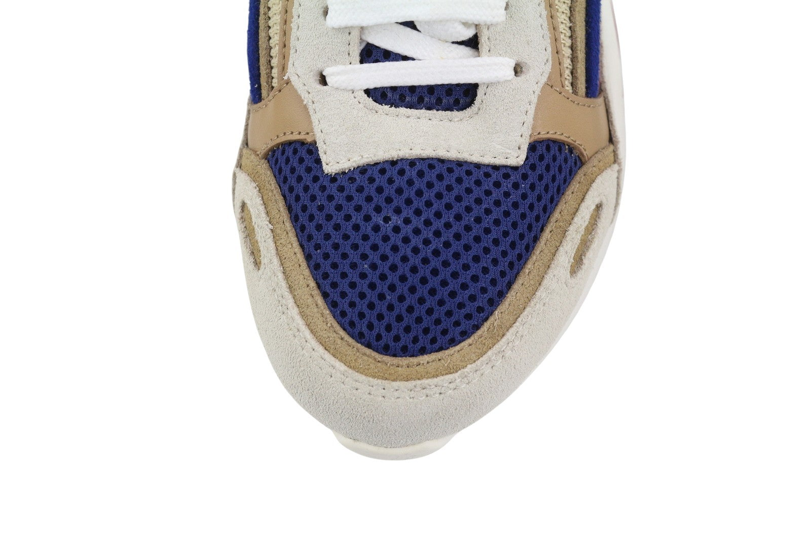 SANDRO Flame Women Sneakers EU35 Sable Calfskin Leather Lace Low Top RRP225