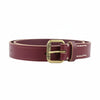 Burgundy Leather Belt