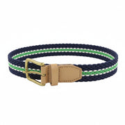 SCOTCH & SODA Men Belt XL Dark Blue Braided Casual Buckle Closure