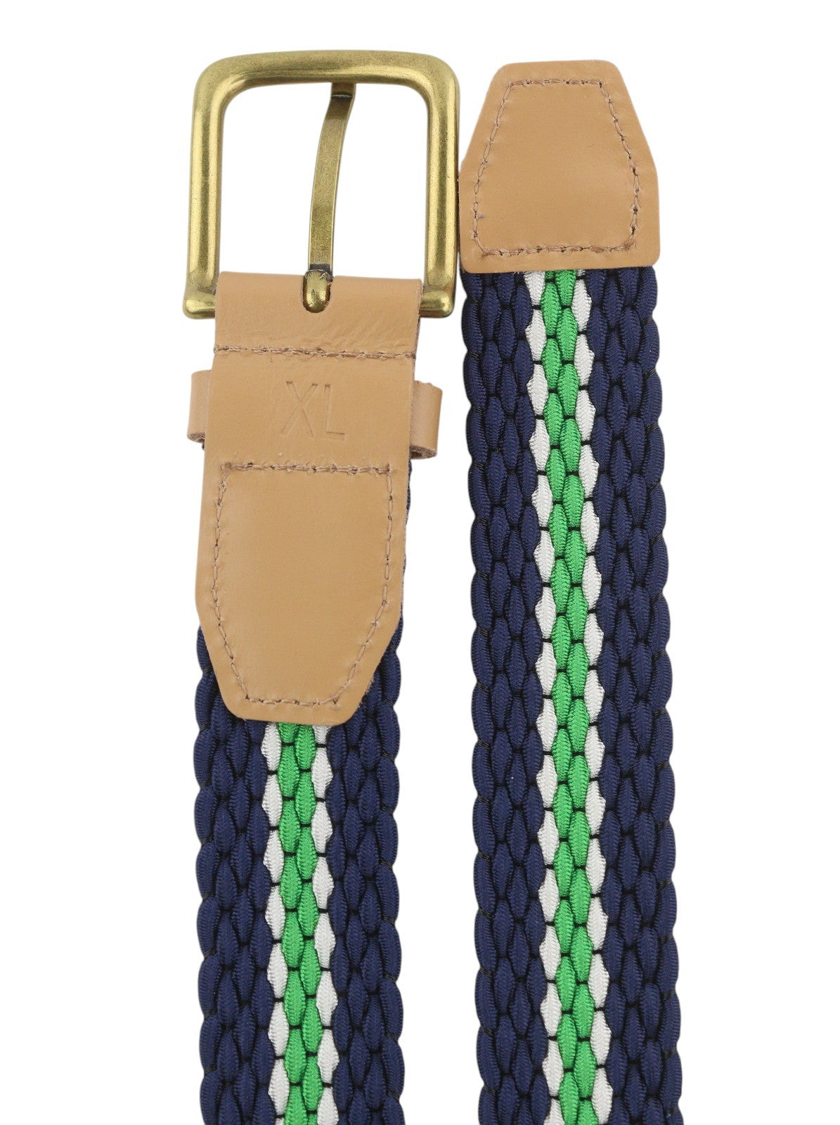 SCOTCH & SODA Men Belt XL Dark Blue Braided Casual Buckle Closure