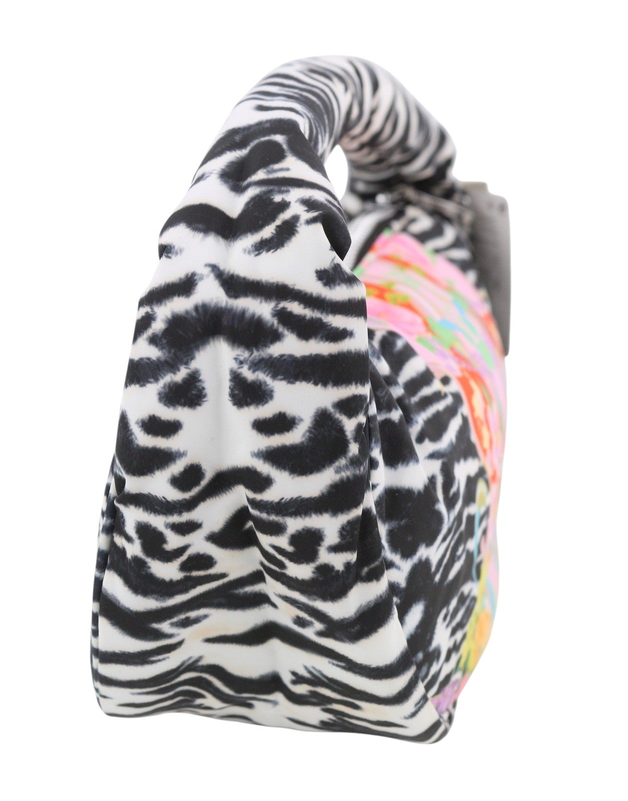 DESIGUAL x Maria Escote Zebra Sling Women Bag OS Colourful Half-Moon Shape