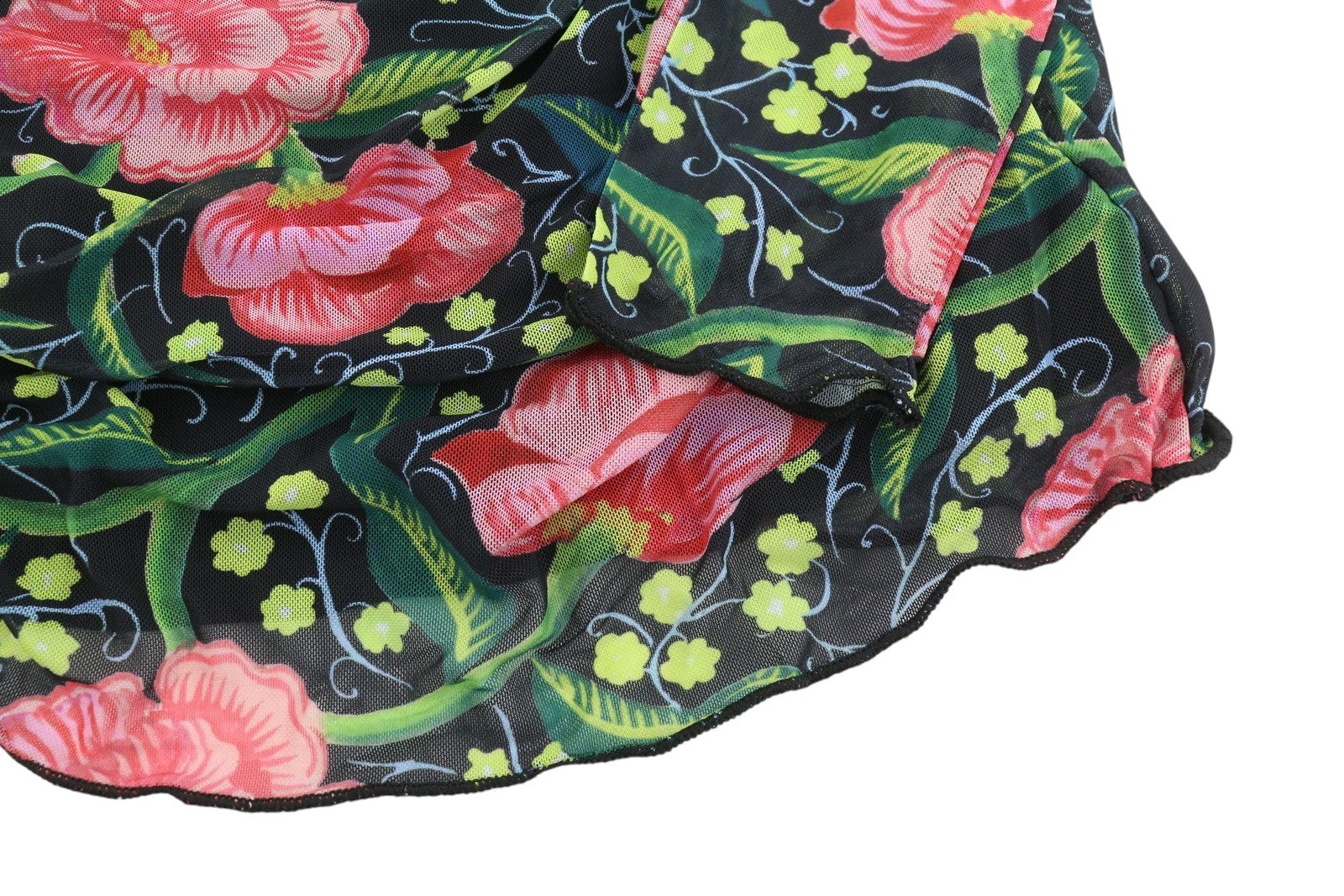 DESIGUAL Roiane Women Dress M Flower Print Slim Fit Lined Knee-Length