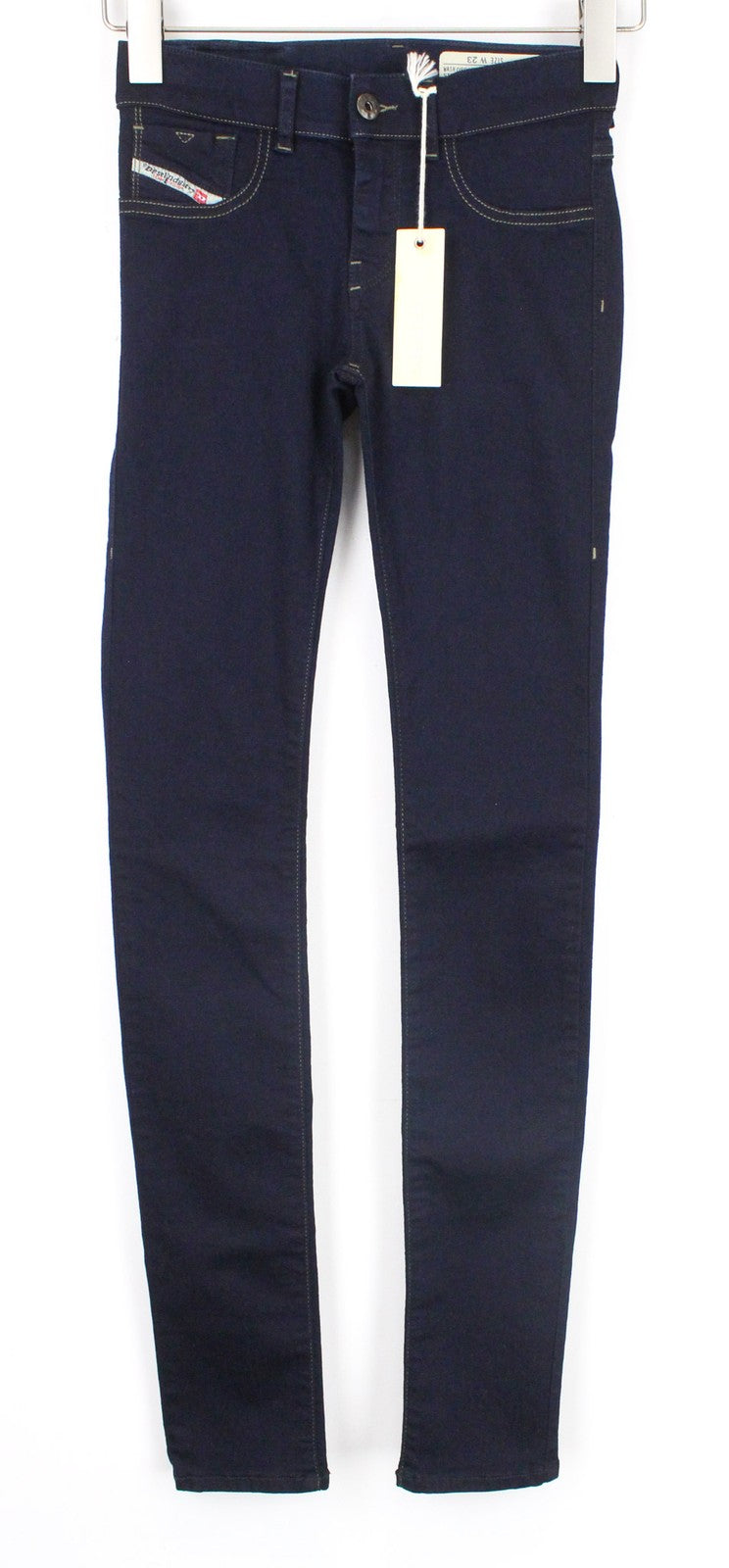 DIESEL Livier 0881B Women Jeans W23 Super Slim Fit Blue Jegging Stretch