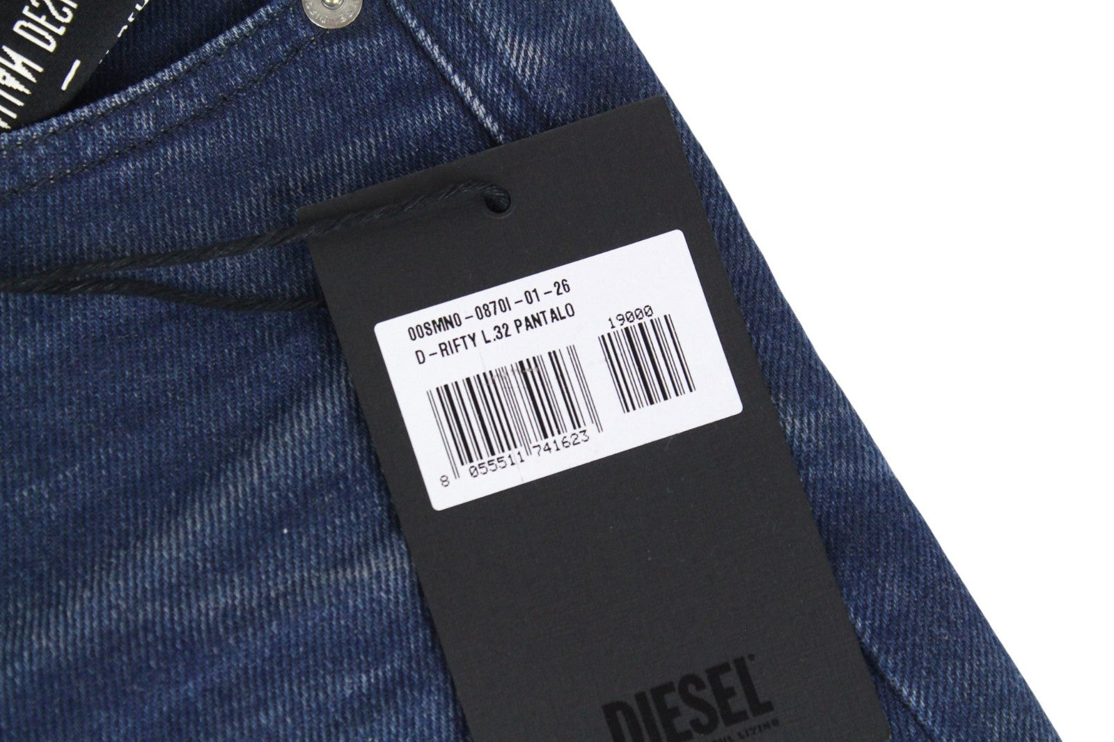 DIESEL D-Rifty 0870I Women Jeans W26/L32 Blue Slim Stretch Low Waist Zip-Fly