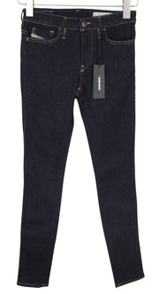 DIESEL Skinzee 0813C Women Jeans W25/L32 Mid Blue Stretch Super Slim Skinny