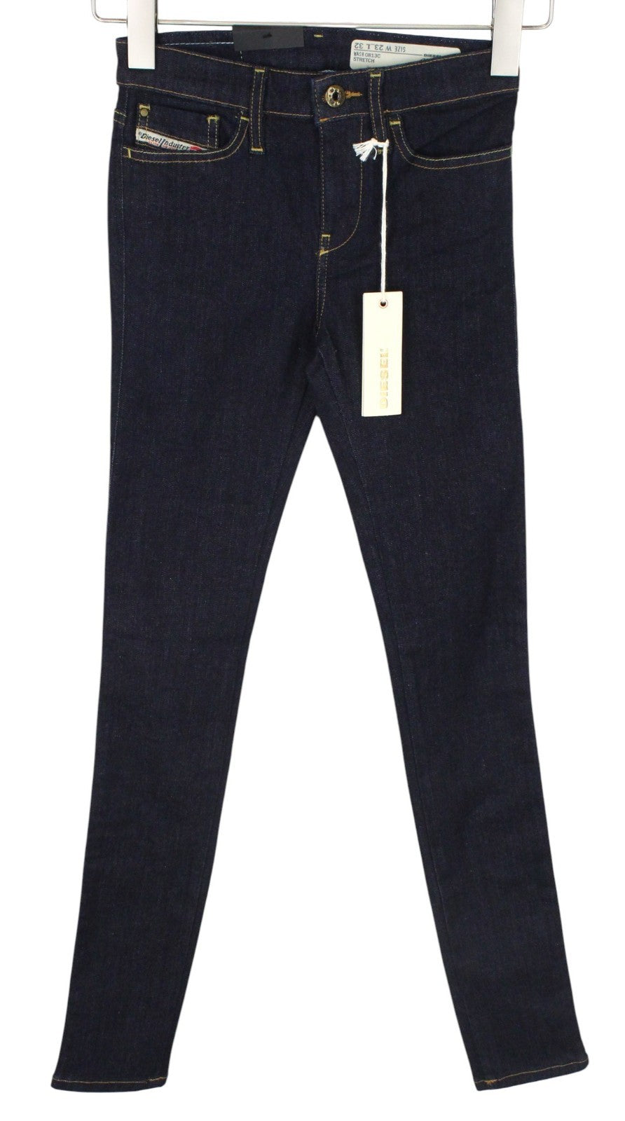 DIESEL Skinzee 0813C Women Jeans W23/L32 Blue Super Slim Skinny Fit Stretch