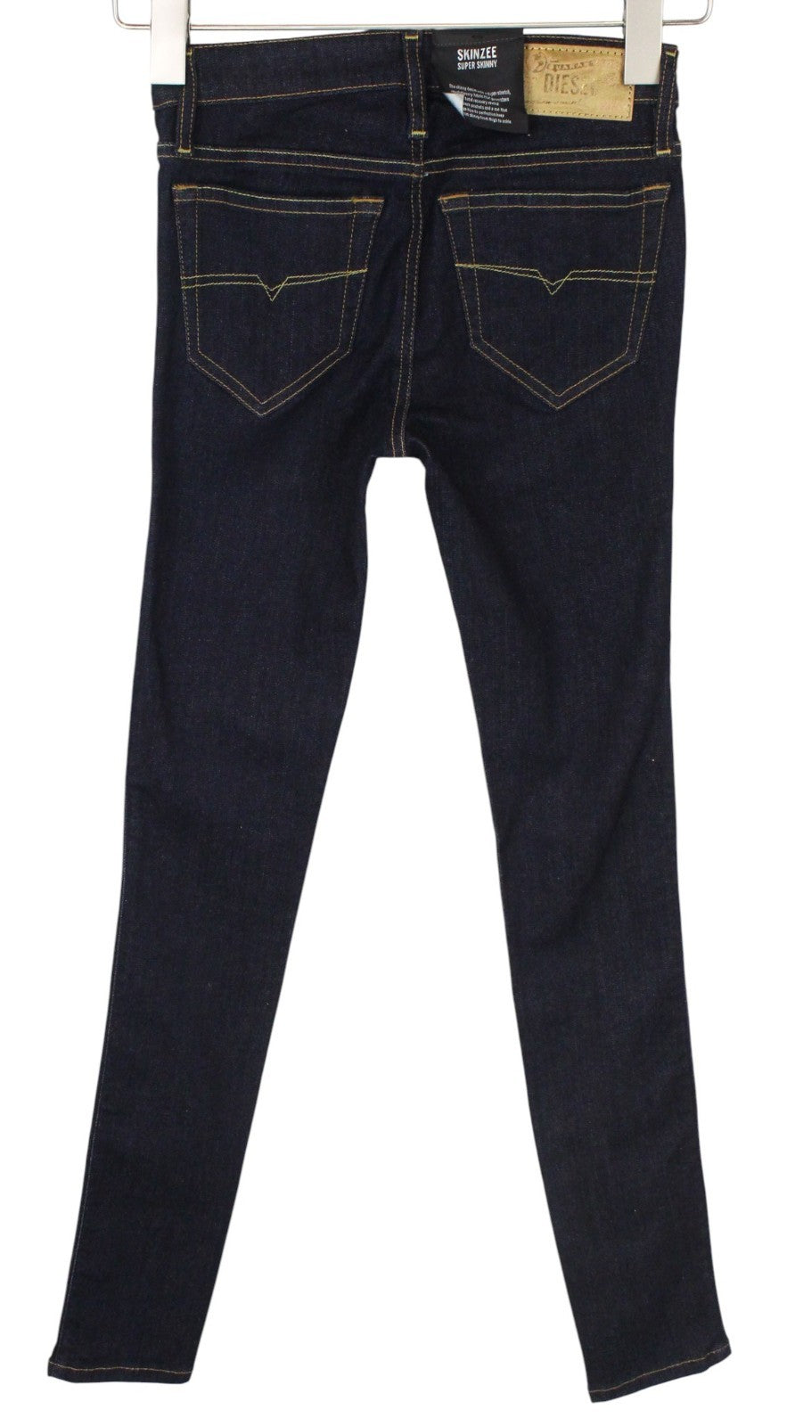 DIESEL Skinzee 0813C Women Jeans W23/L32 Blue Super Slim Skinny Fit Stretch