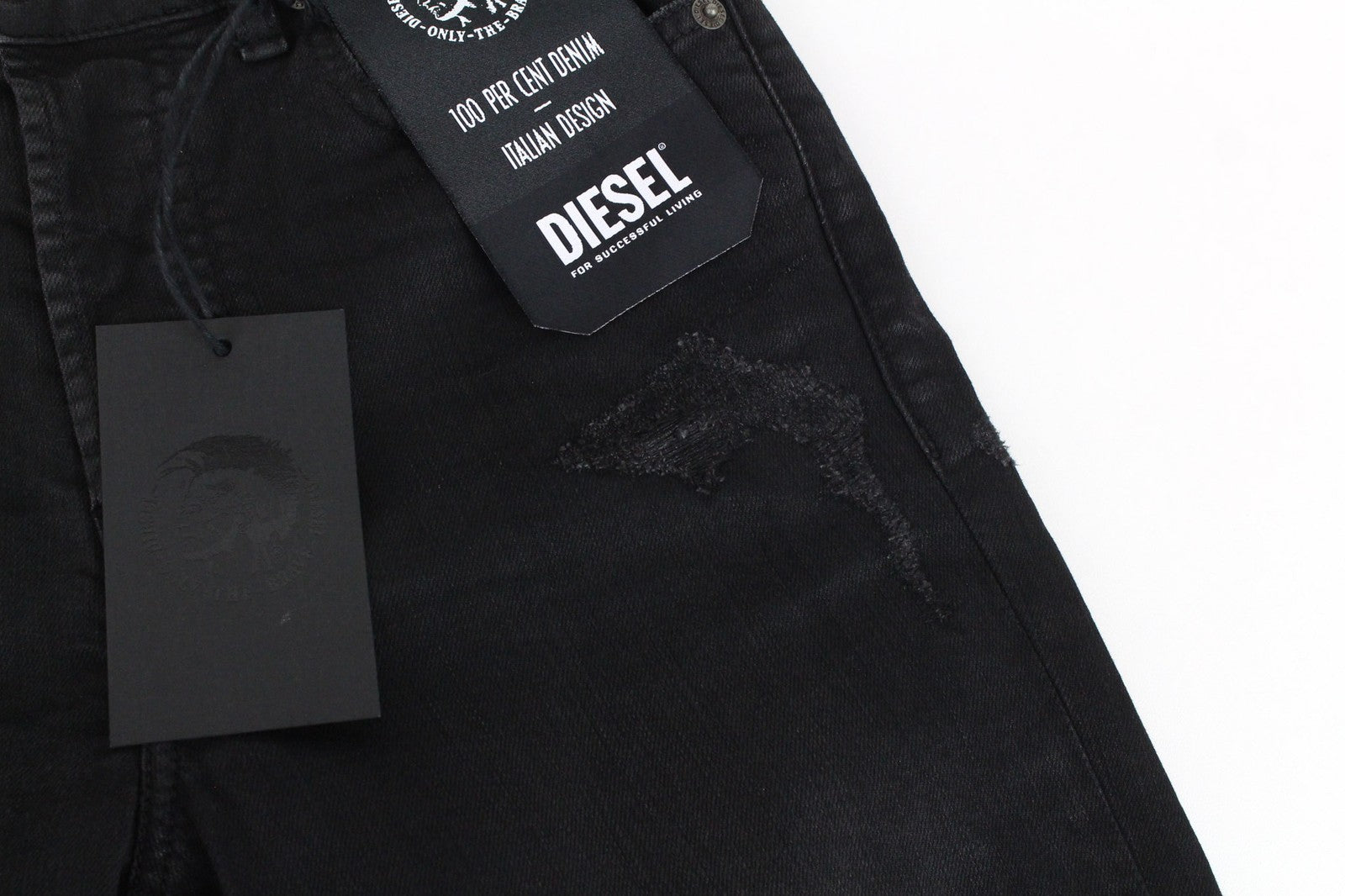 DIESEL Aryel 069JD Women Jeans W24/L32 Black Regular Straight Stretch Buttoned