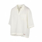 SCOTCH & SODA Men T-Shirt L White Patch Pocket Relaxed Fit Short Sleeve