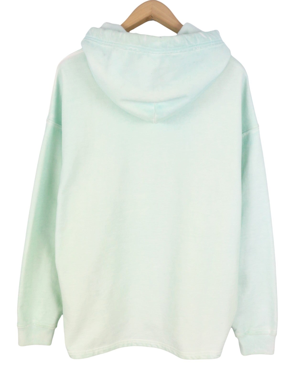 SCOTCH & SODA Men Hoodie L Blue Garment Dye Pattern Relaxed Fit Pull On