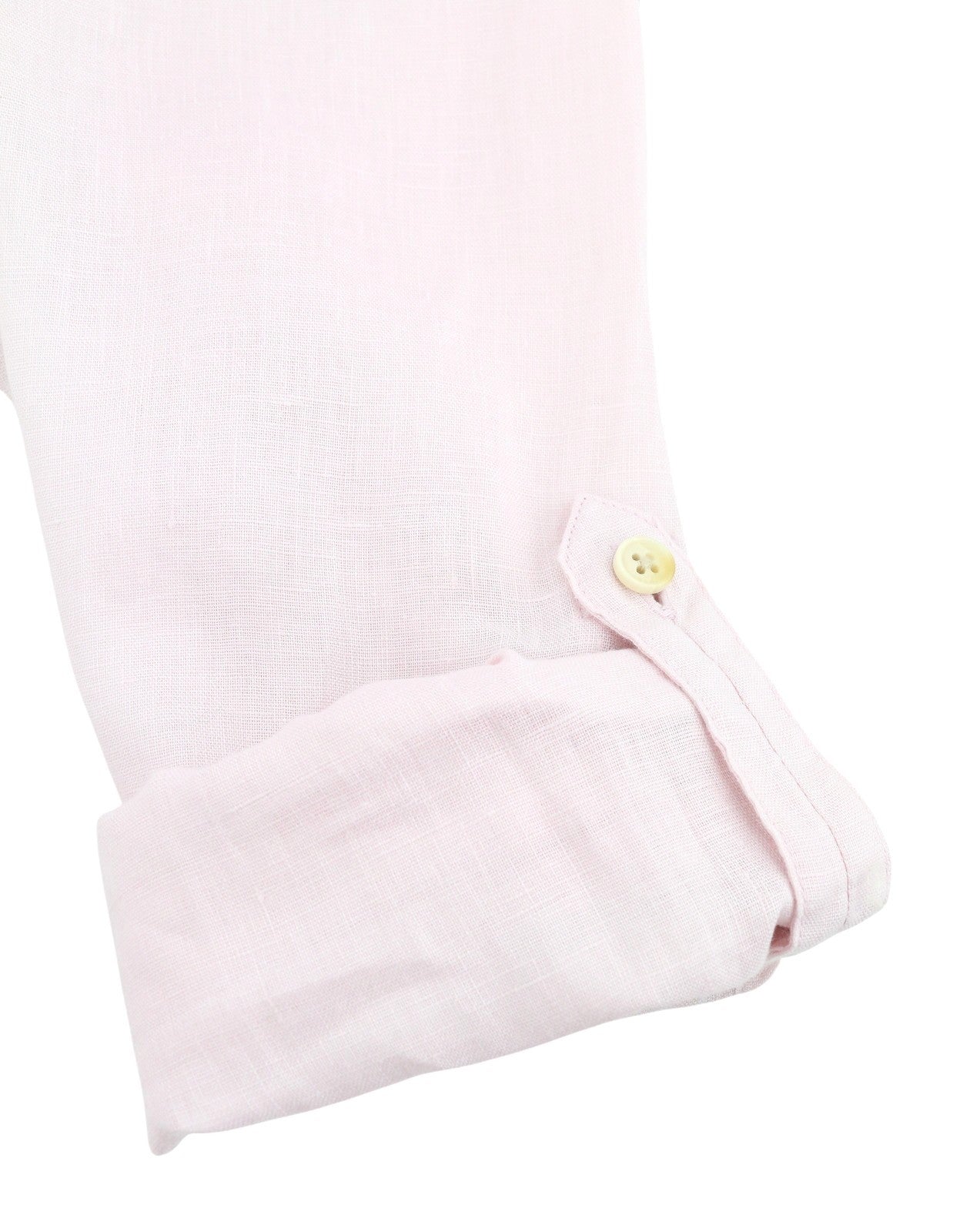SCOTCH & SODA Men Shirt M Light Pink Button Up Spread Roll Up Sleeves
