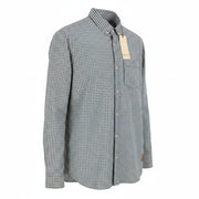 SCOTCH & SODA Men Shirt M Blue Plaid Button Down Patch Pocket Roll-Up Sleeves
