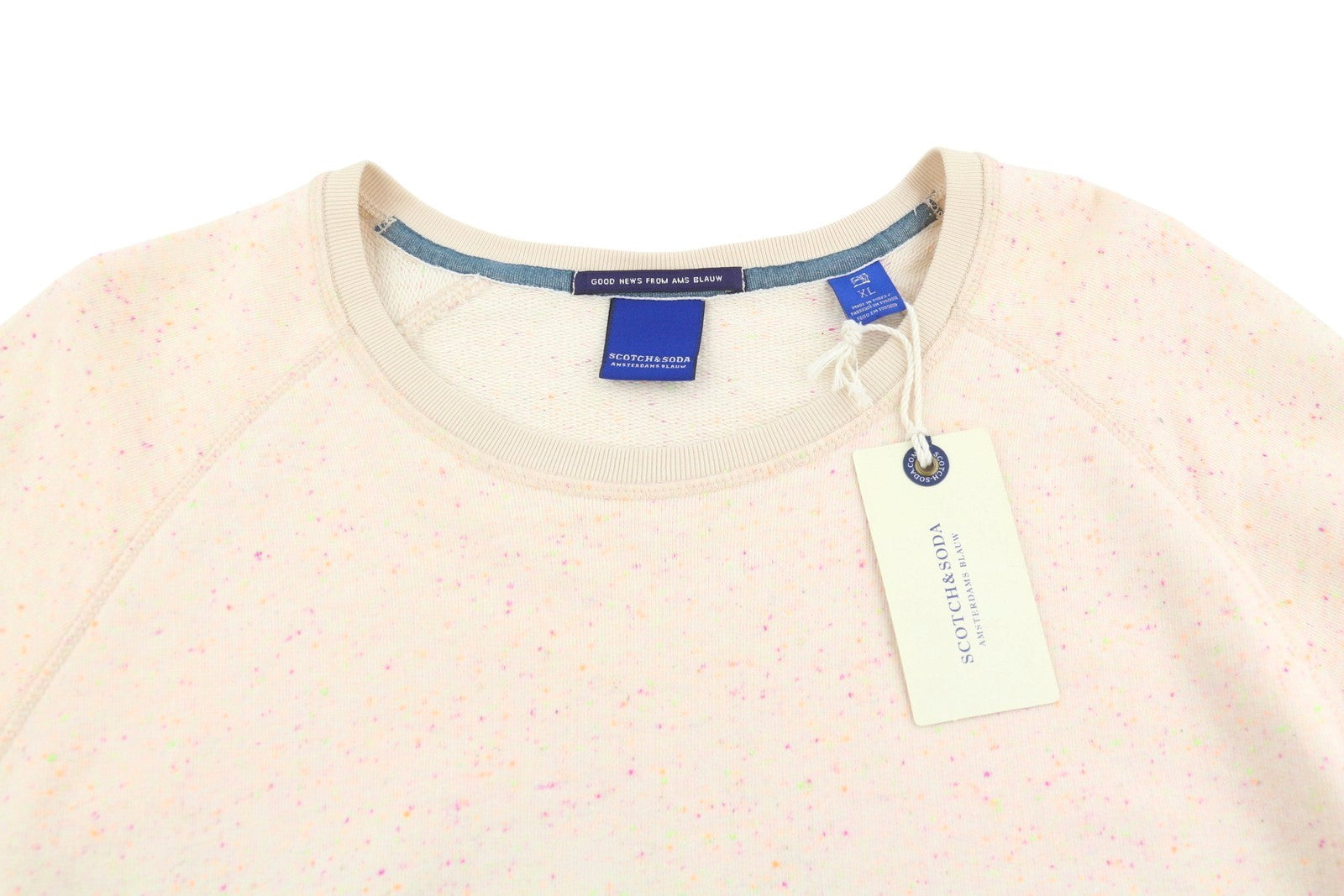 SCOTCH & SODA Men Sweatshirt XL Multicoloured Patterned Crew Neck Pull On