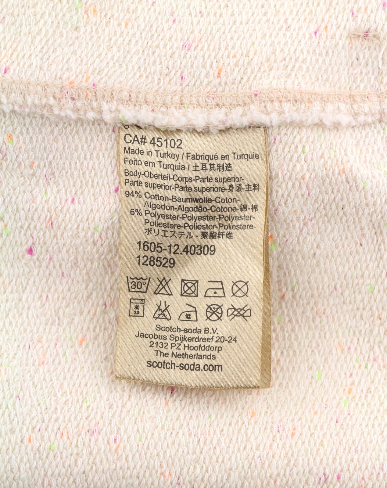 SCOTCH & SODA Men Sweatshirt XL Multicoloured Patterned Crew Neck Pull On
