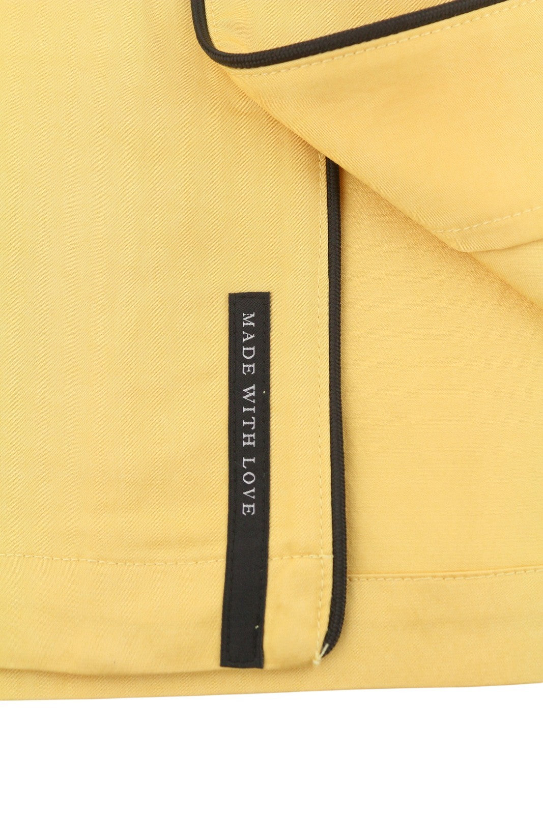 SCOTCH & SODA Elvis Men Shirt L Yellow Patch Pocket Notch Short Sleeve
