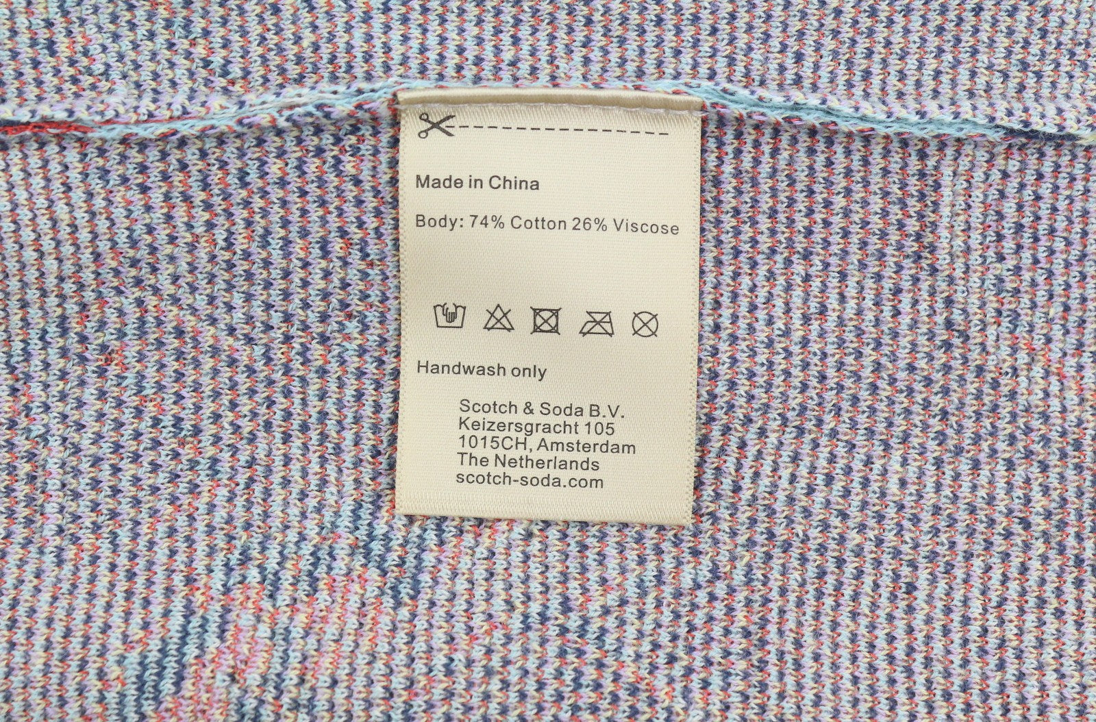 SCOTCH & SODA Men Shirt M Patterned Jacquard Knit Button Up Short Sleeve