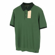 SCOTCH & SODA Men Polos M Sage Green Tight Knit Stretch Short Sleeved