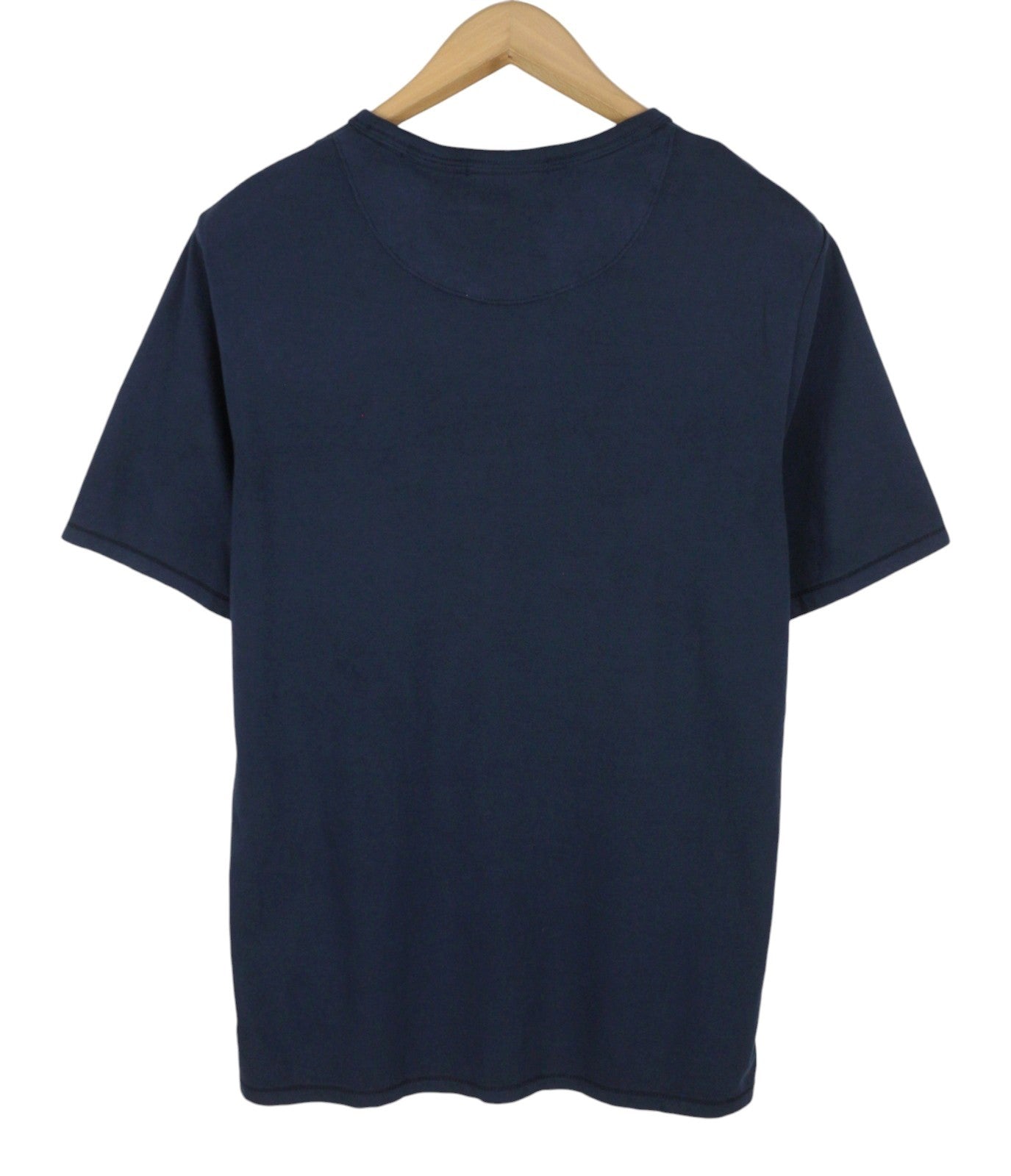 SCOTCH & SODA Men T-Shirt M Dark Blue Crew Neck Patch Pocket Short Sleeved