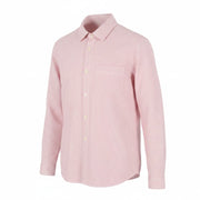 SCOTCH & SODA Men Shirt L Pink Pinstriped Spread Patch Pocket Casual