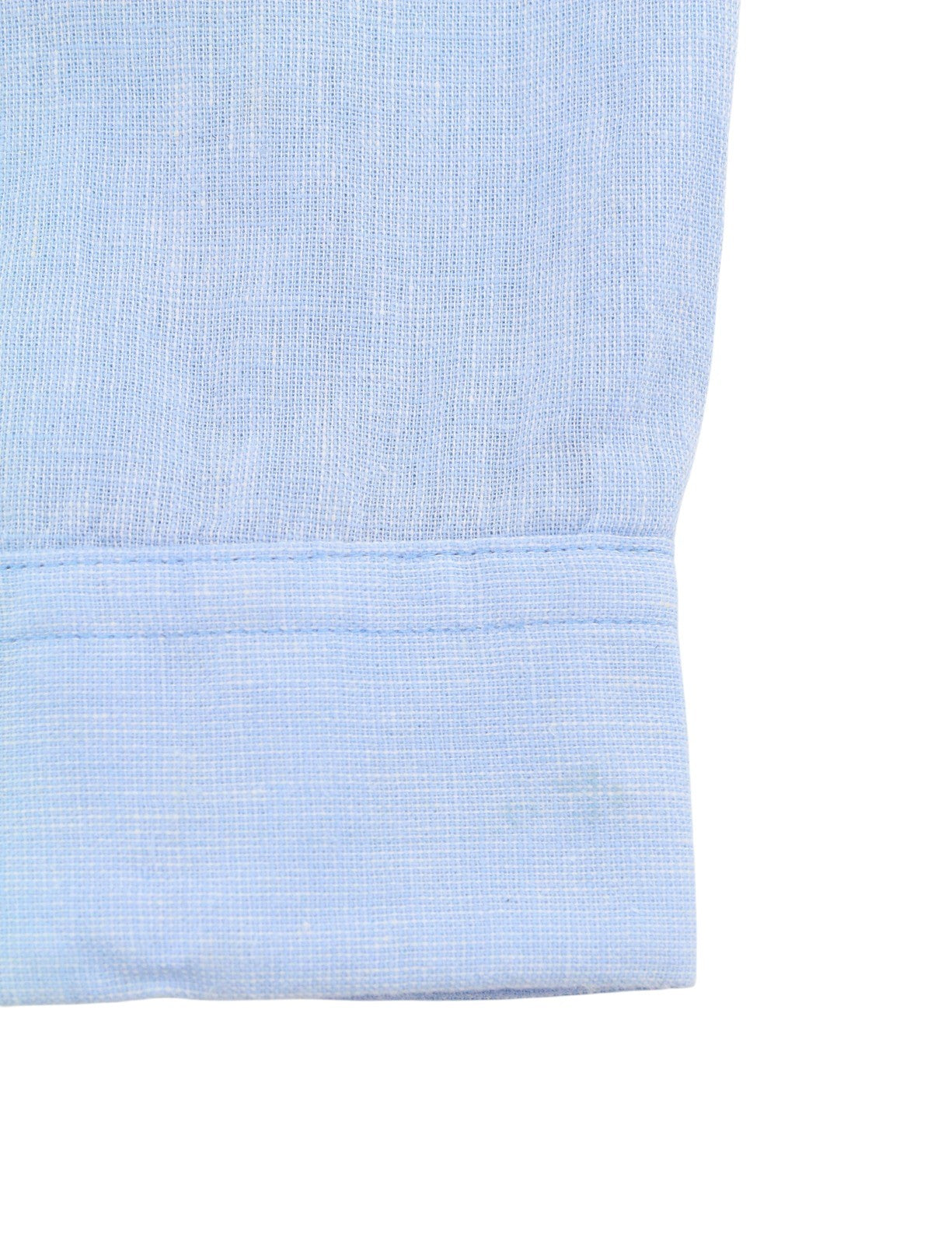 SCOTCH & SODA Men Shirt L Blue Melange Asymmetrical Collar Long Sleeved