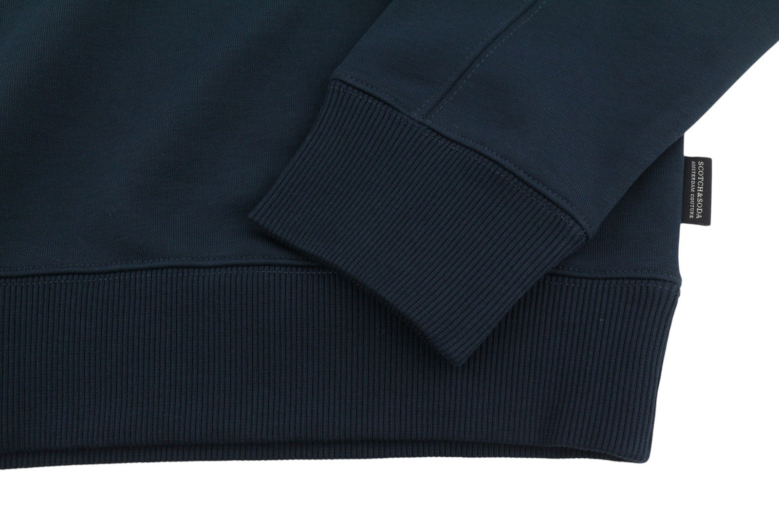 SCOTCH & SODA Men Sweatshirt M Dark Blue Crew Neck Long Sleeve Pull On