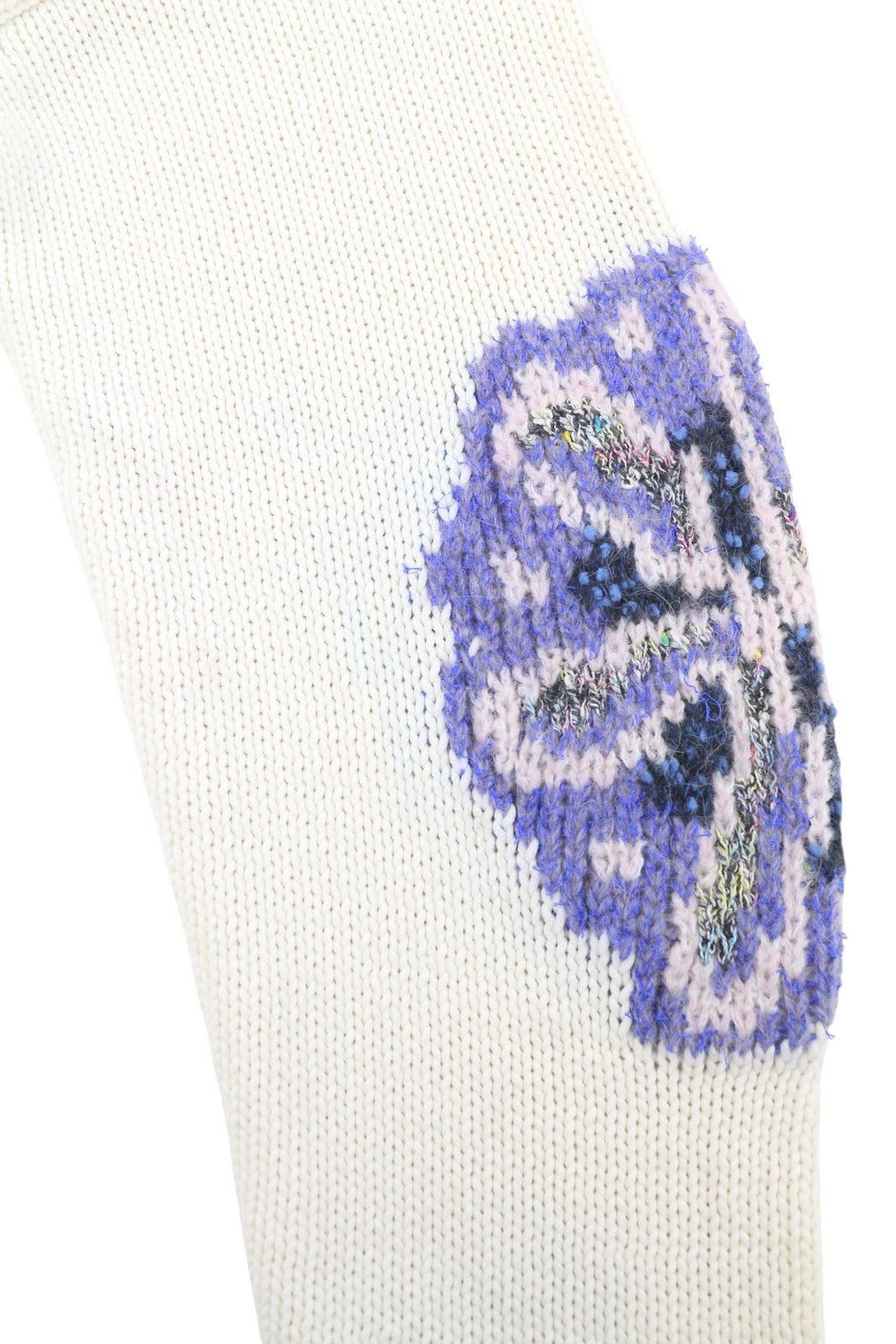 SCOTCH & SODA Men Jumper M White Oversized Cable Knit V-Neck Pull On