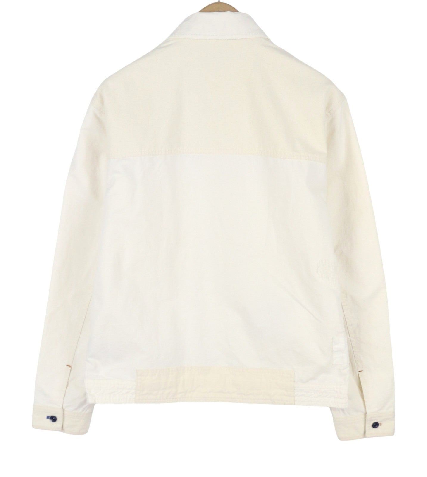 SCOTCH & SODA Men Jacket M Ivory Patches Button Up Lightweight Trucker