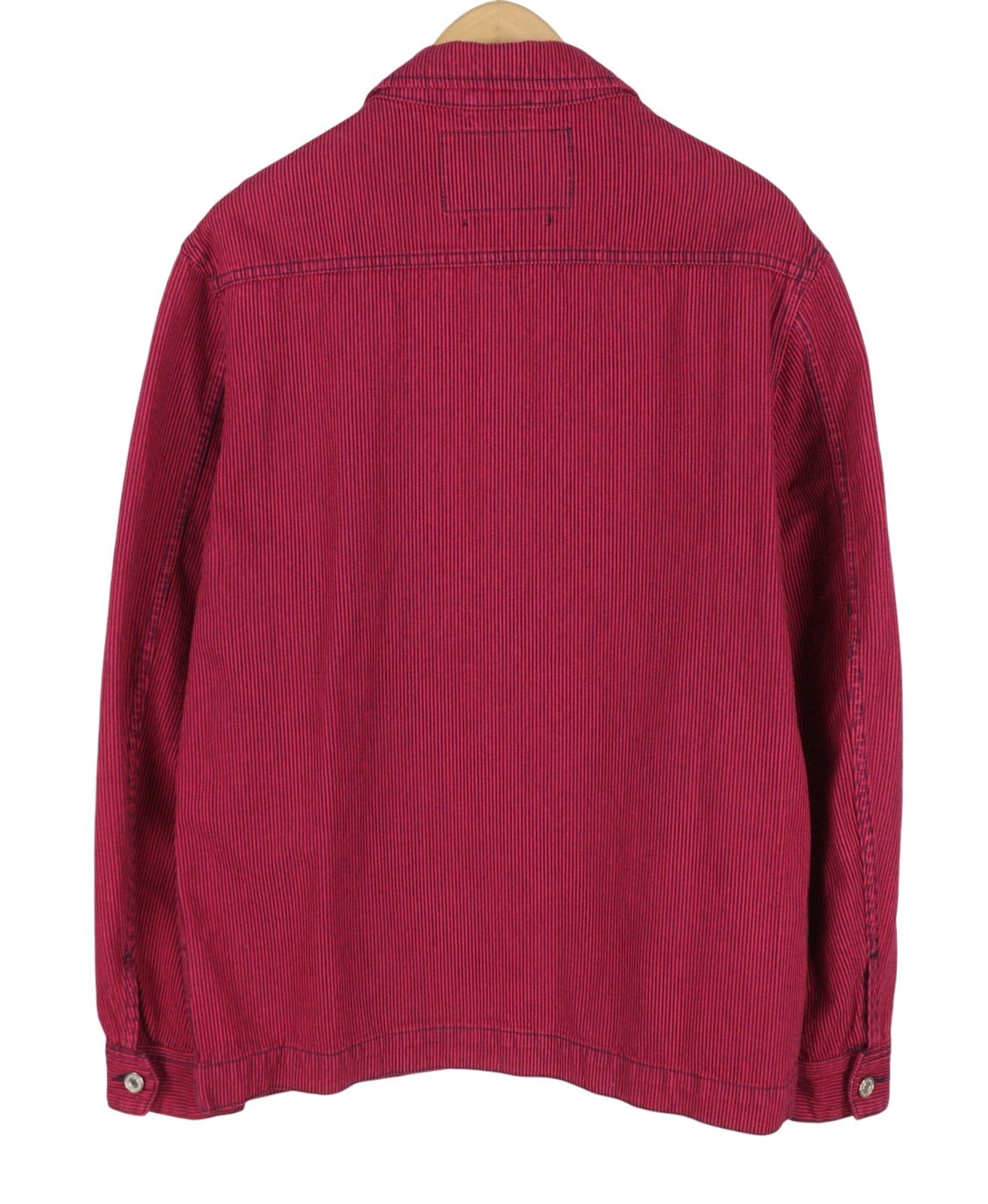 SCOTCH & SODA Men Jacket M Pink Pinstriped Button Up Patch Pocket Trucker