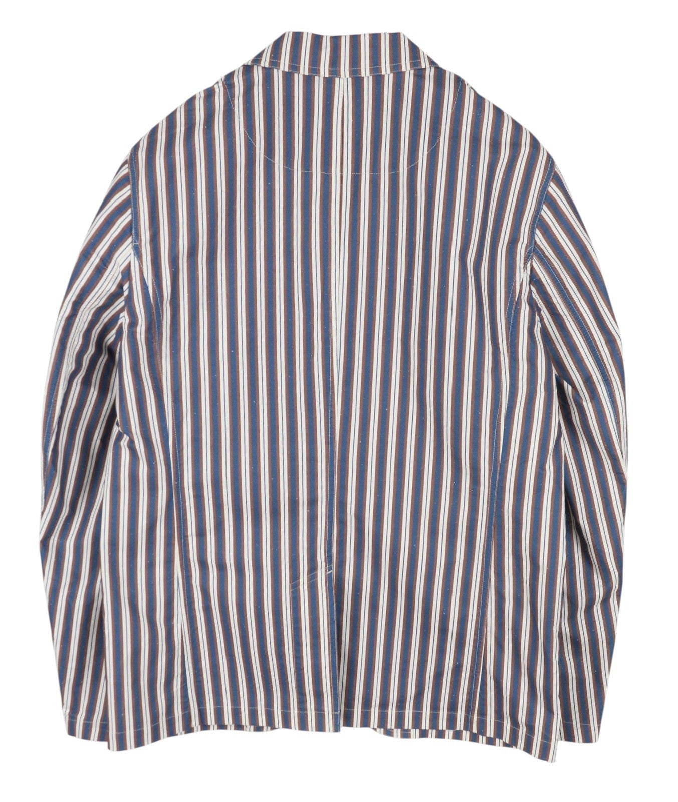 SCOTCH & SODA Men Blazer M Blue Pinstriped Notch Lapel Single Breasted