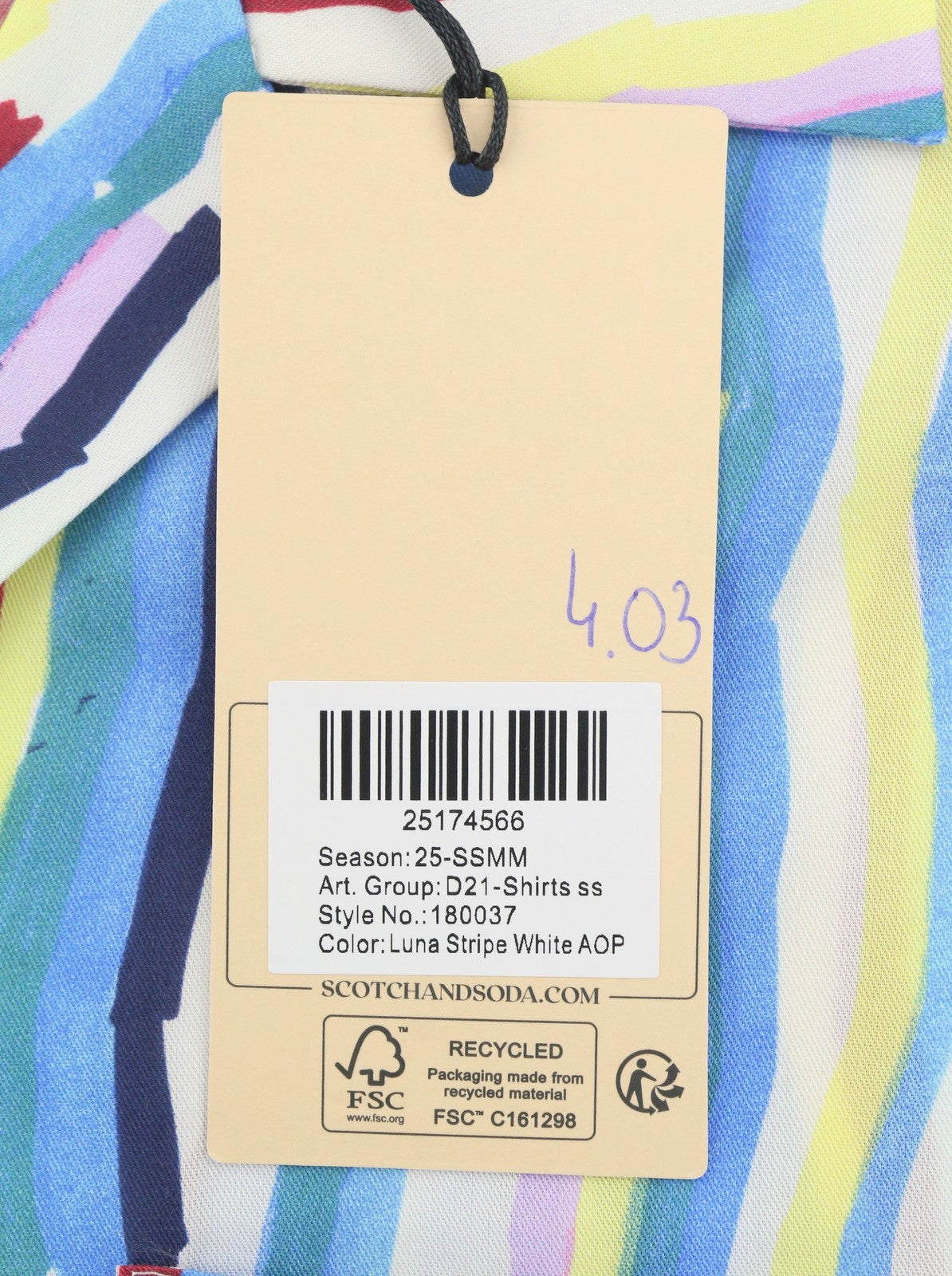 SCOTCH & SODA Men Set M Colourful Pattern Tencel Short Sleeve Relaxed Fit 2in1
