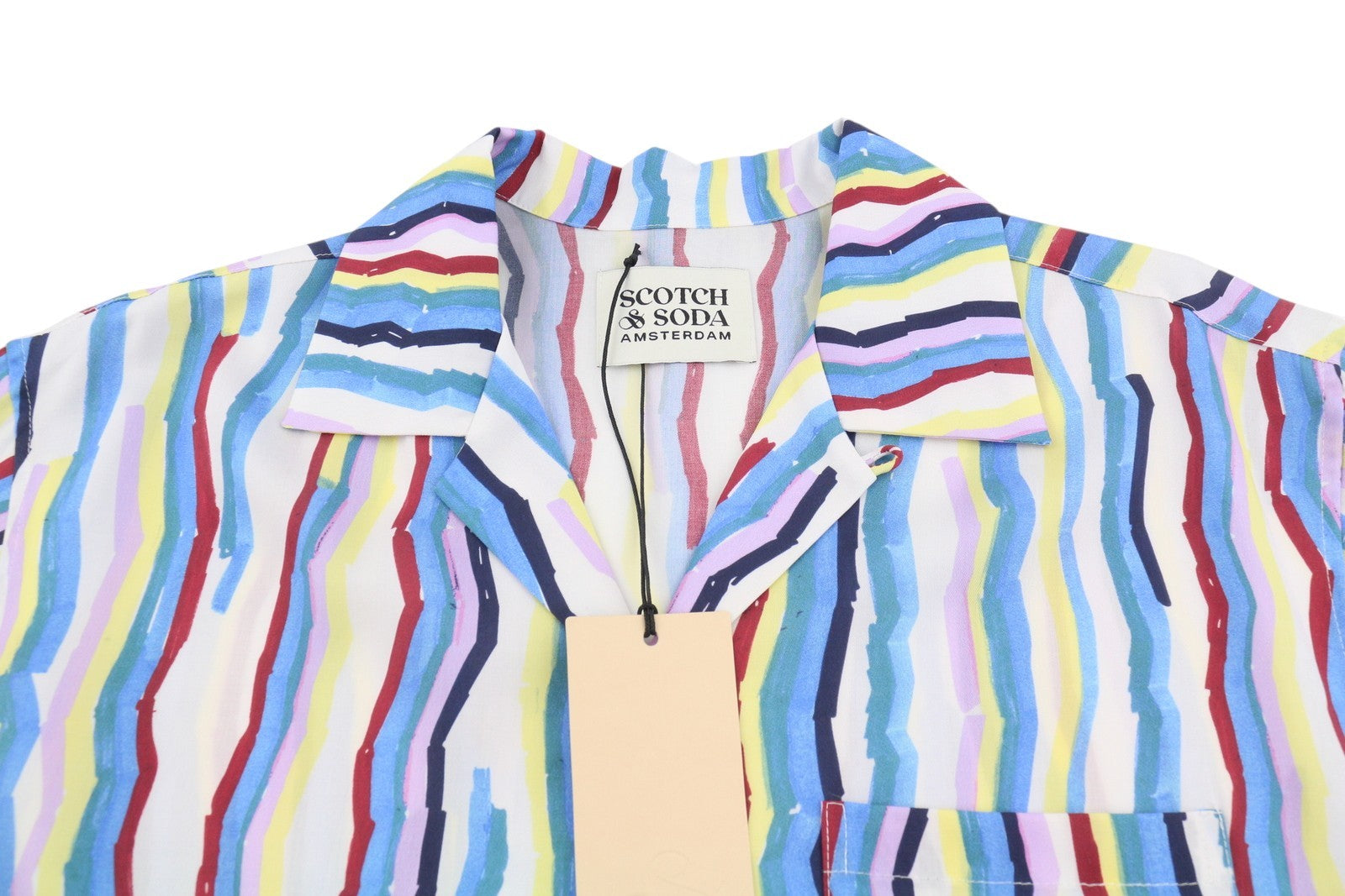 SCOTCH & SODA Men Set M Colourful Pattern Tencel Short Sleeve Relaxed Fit 2in1