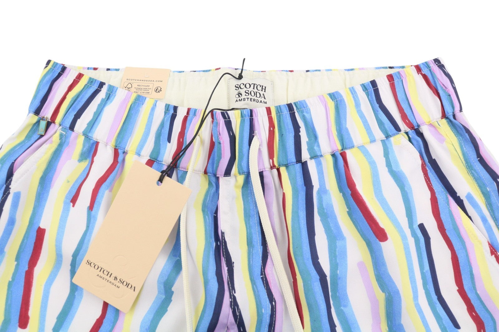 SCOTCH & SODA Men Set M Colourful Pattern Tencel Short Sleeve Relaxed Fit 2in1